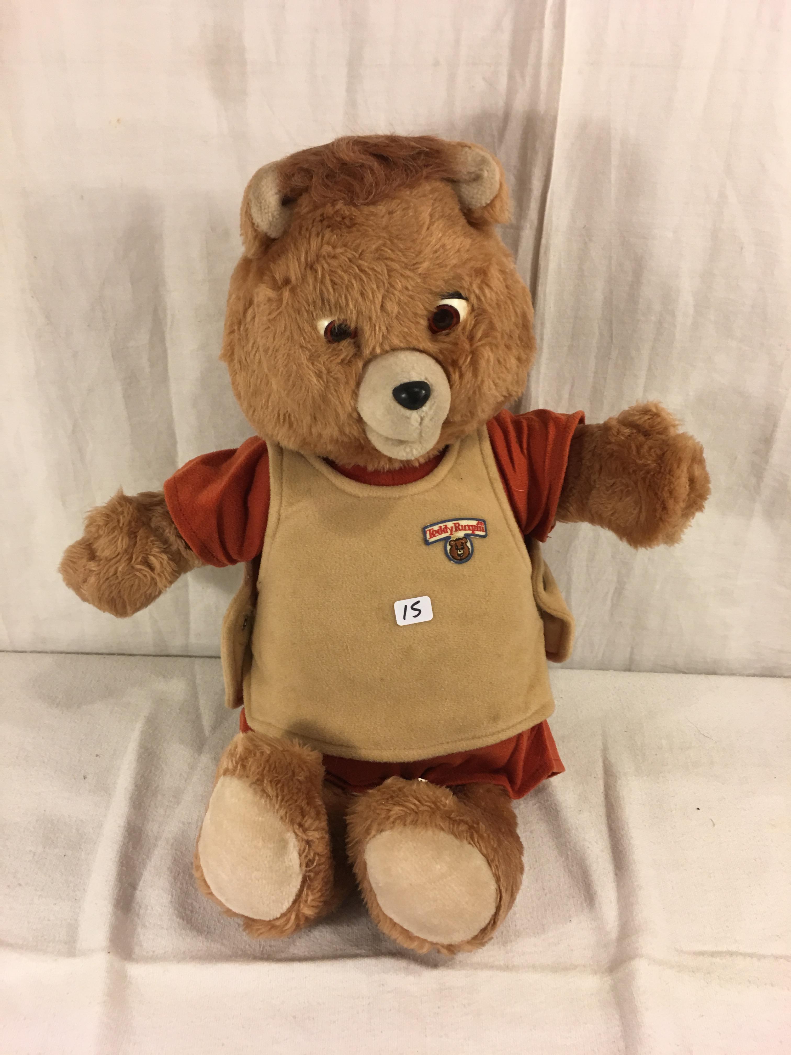 Collector Vintage 1985 Alchemy II World's of Wonder Teddy Ruxpin Animated Talking Teddy Bear 19" tal