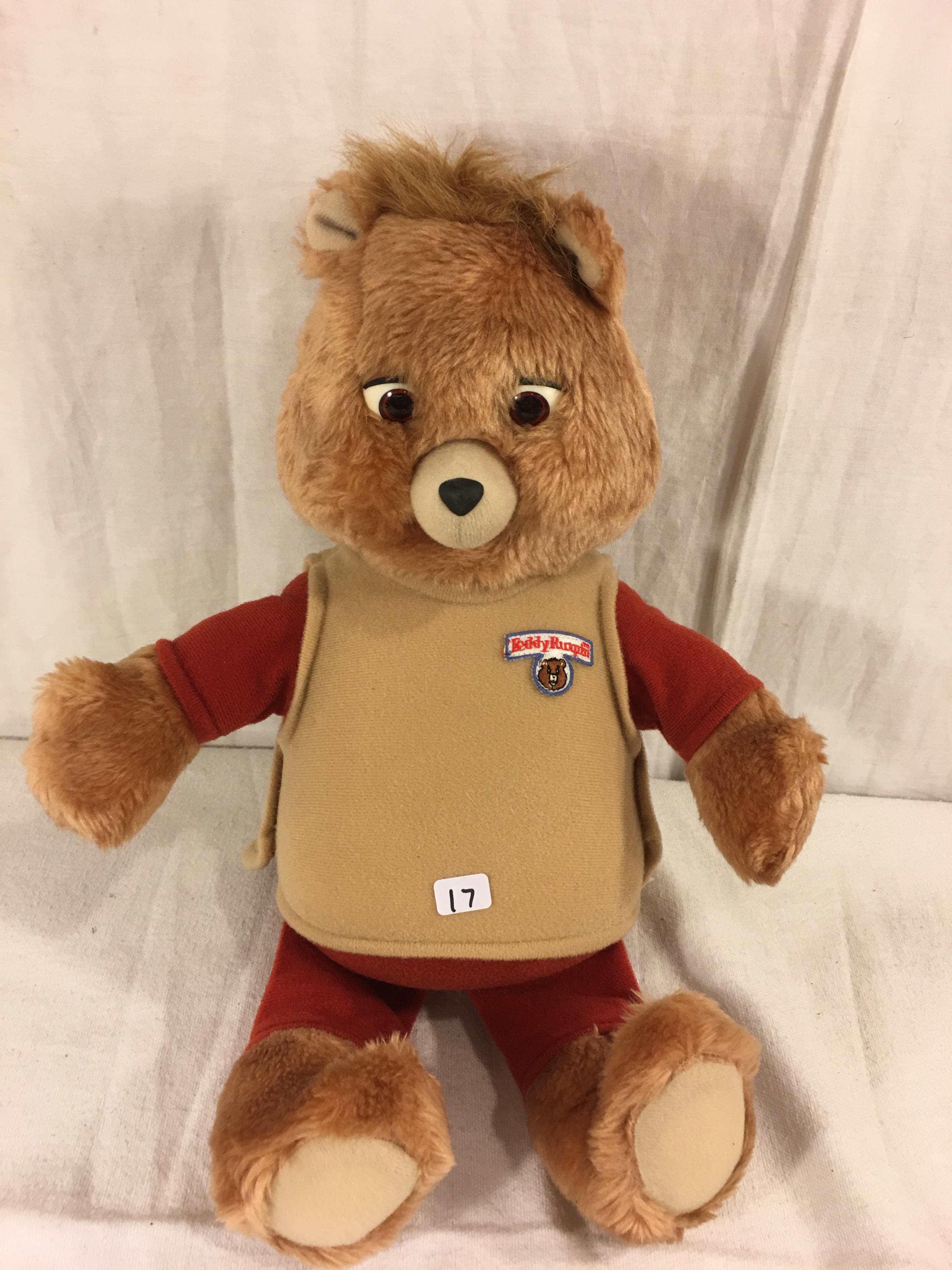 Collector Vintage 1985 Alchemy II World's of Wonder Teddy Ruxpin Animated Talking Teddy Bear 15" tal