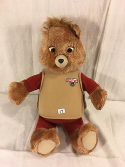 Collector Vintage 1985 Alchemy II World's of Wonder Teddy Ruxpin Animated Talking Teddy Bear 15" tal