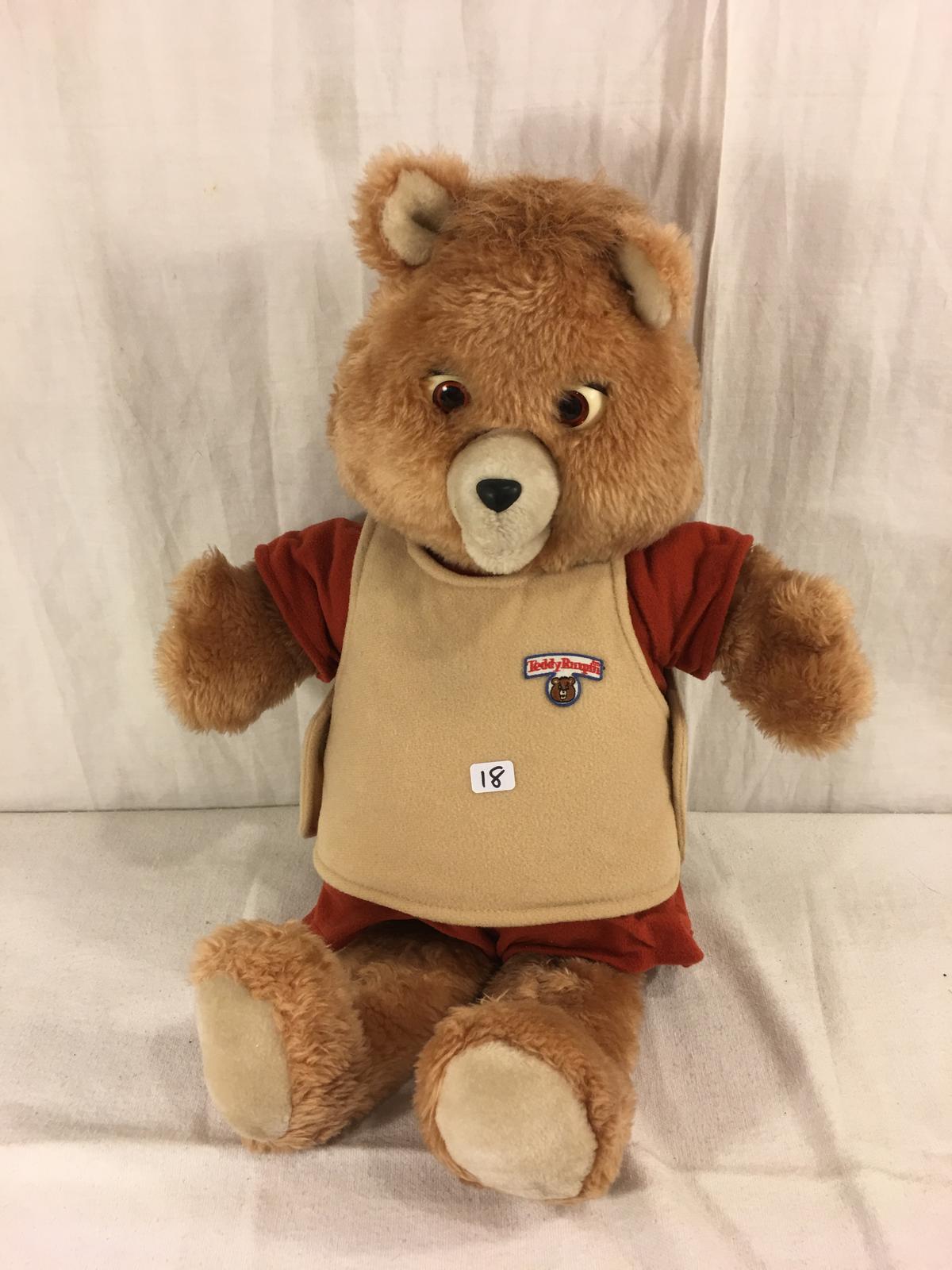 Collector Vintage 1985 Alchemy II World's of Wonder Teddy Ruxpin Animated Talking Teddy Bear 19" tal