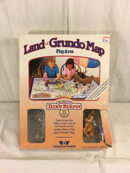 Collector Vintage 1985 Alchemy II World's of Wonder Teddy Ruxpin Land of Grundo Map Play Area Missin