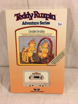 Collector Vintage 1985 Alchemy II WOW Teddy Ruxpin "Double Grubby" Cassette Tape & Storybook in Box