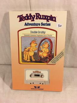 Collector Vintage 1985 Alchemy II WOW Teddy Ruxpin "Double Grubby" Cassette Tape & Storybook in Box