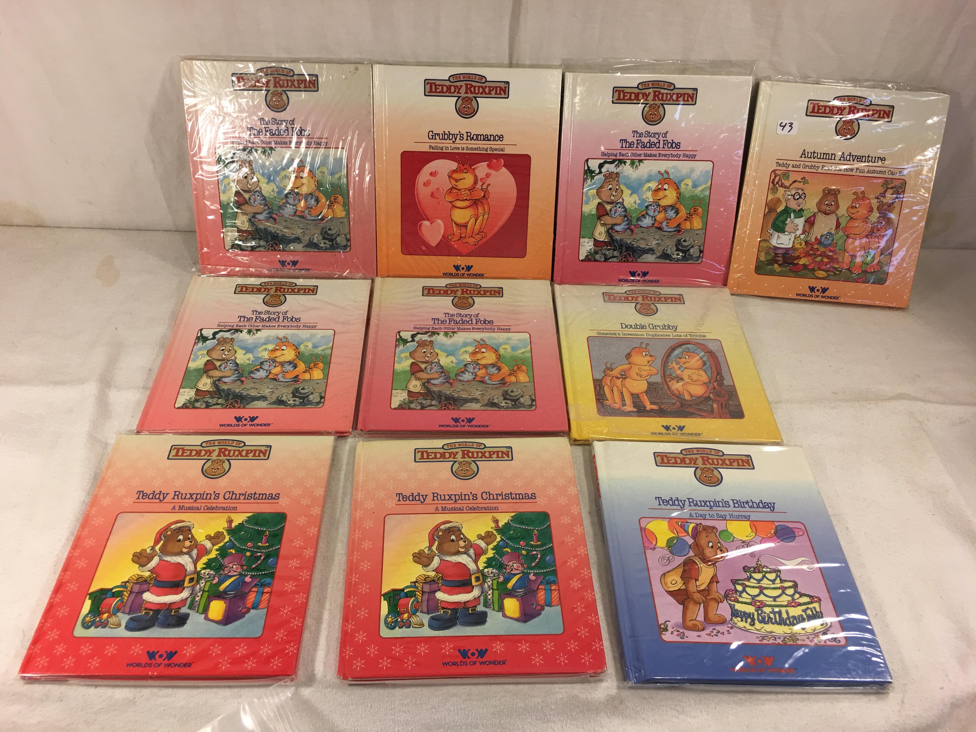 Collector Vintage Worlds of Wonder Teddy Ruxpin Assorted 10 Storybooks