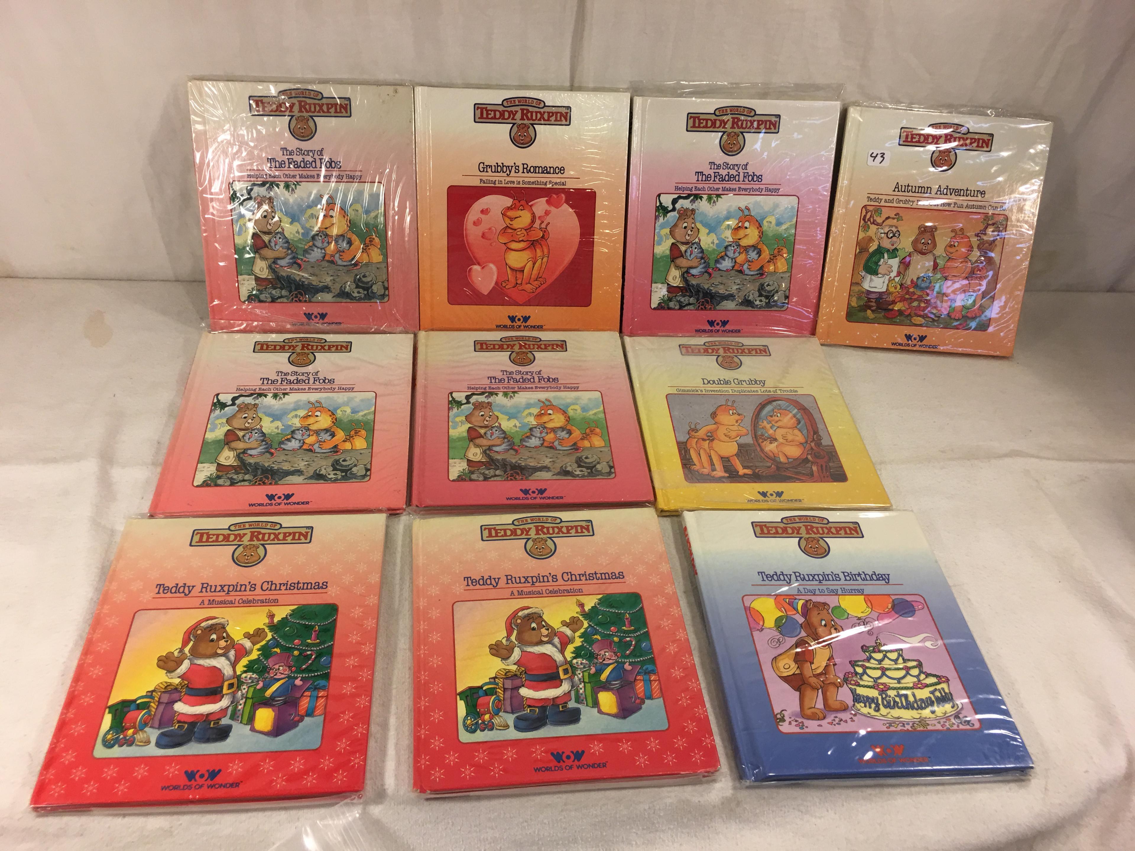 Collector Vintage Worlds of Wonder Teddy Ruxpin Assorted 10 Storybooks