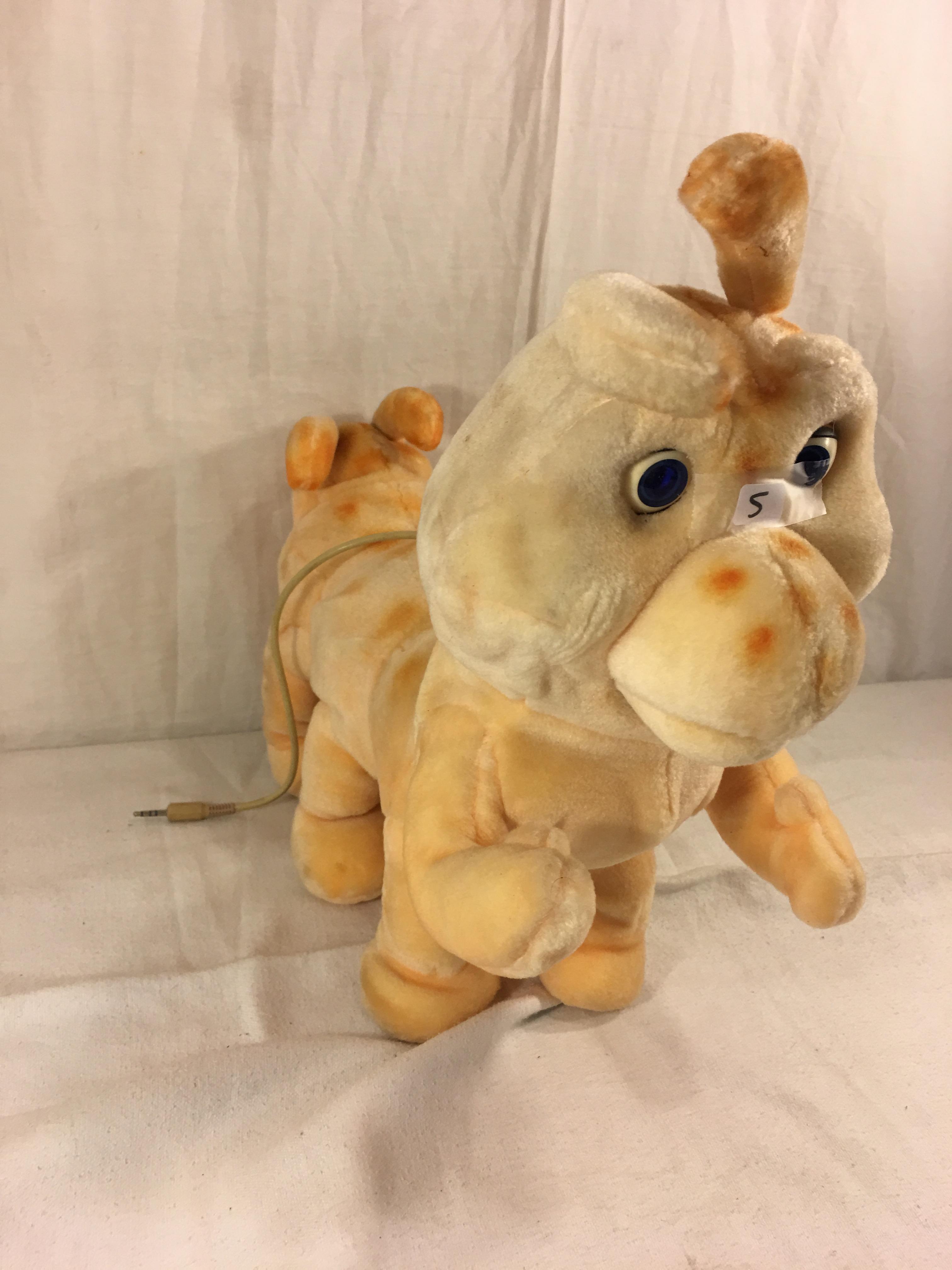 Collector Vintage 1985 Alchemy II World's of Wonder Grubby Animated Talking Stuffed Animal 18" w/ Co