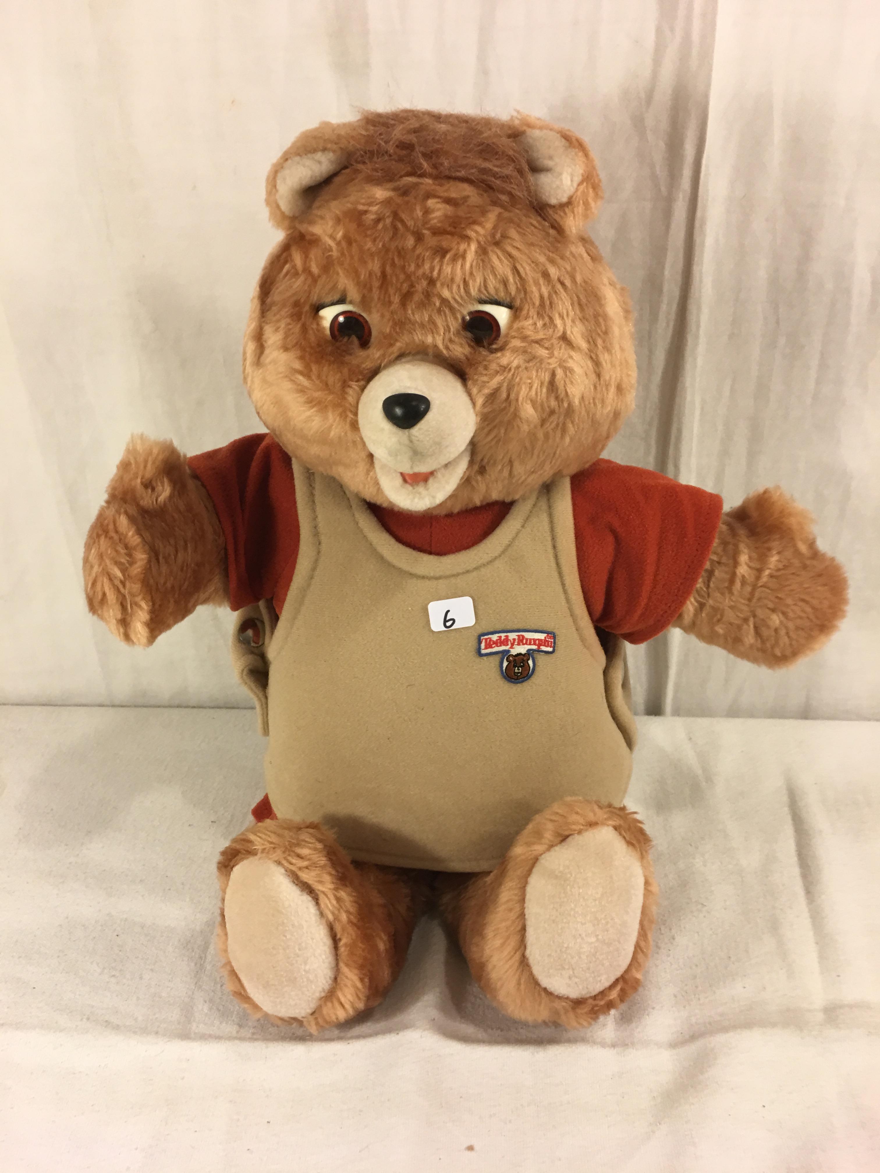 Collector Vintage 1985 Alchemy II World's of Wonder Teddy Ruxpin Animated Talking Teddy Bear 19" tal