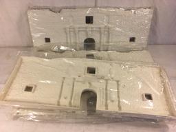 Lot of 4 Pieces Collector Marx Sealed Plastic  White Castle Size each: 21 by 8" - See Pictures