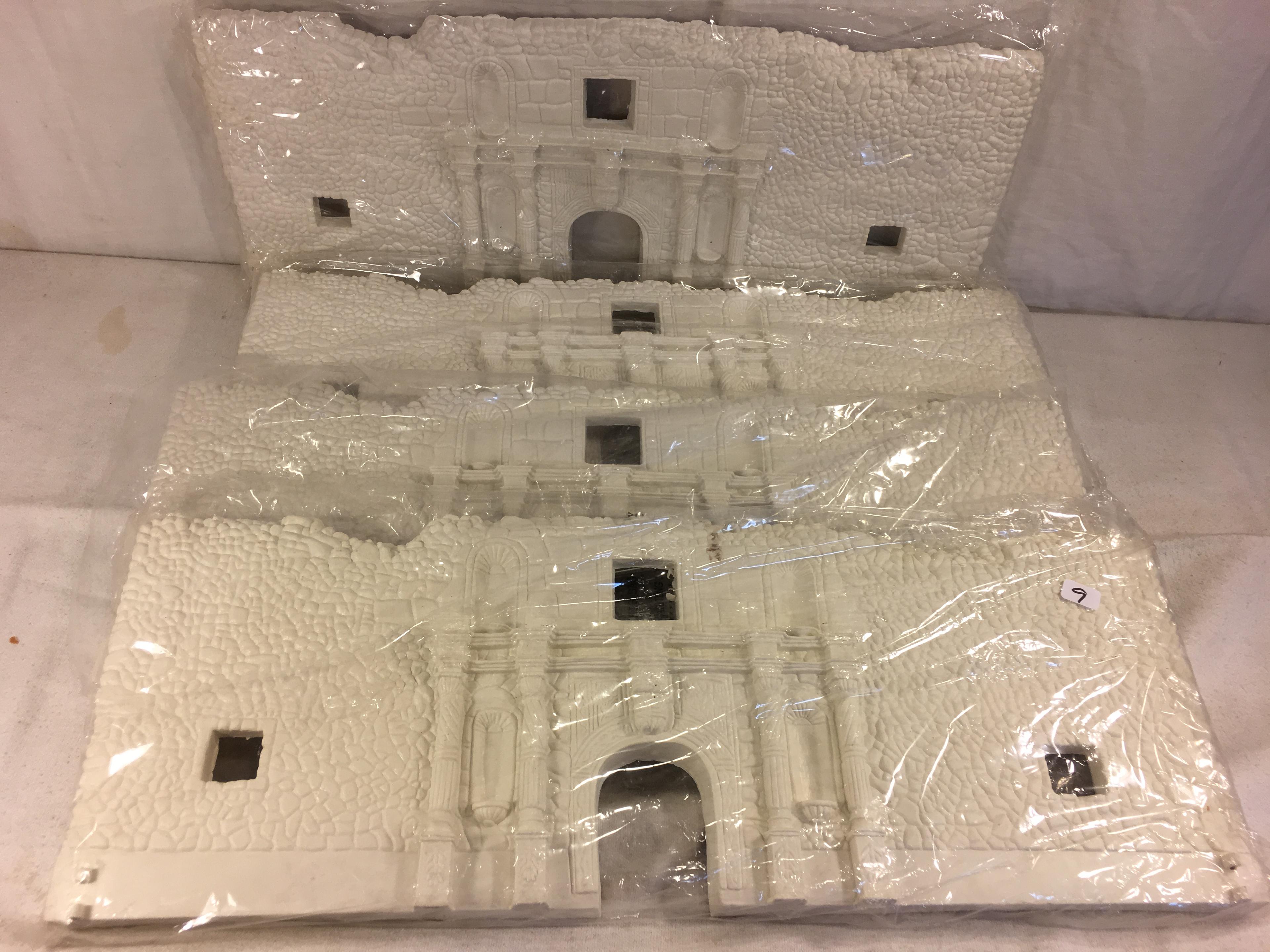 Lot of 4 Pieces Collector Marx Sealed Plastic  White Castle Size each: 21 by 8" - See Pictures