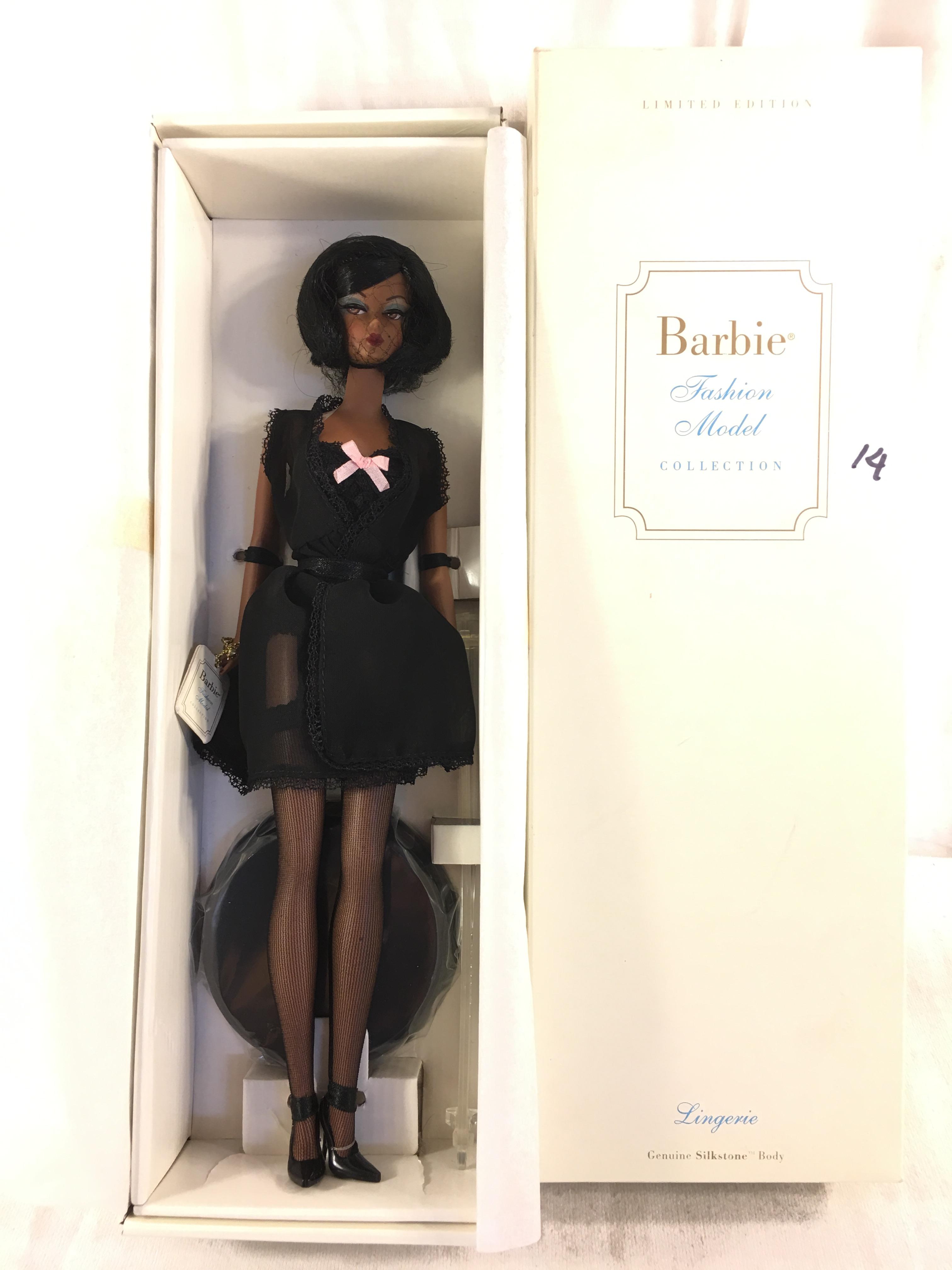 NIB Collector Genuine Silkstone Body Lingerie Fashion Model Barbie Doll Box: 13.5"x4.5"