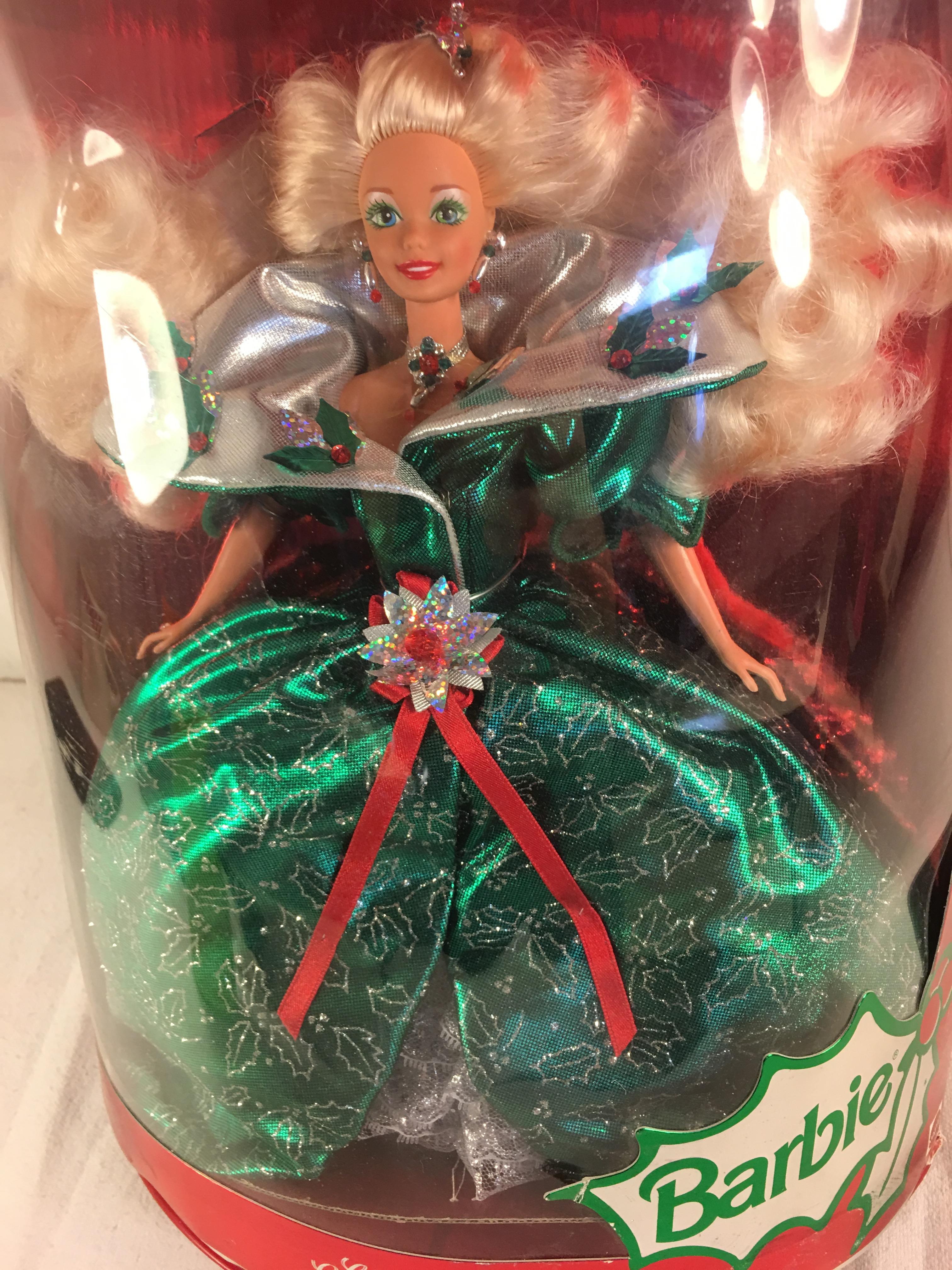 Collector 1996 Mattel Happy Holidays Barbie Doll Box is loose 14"x11"