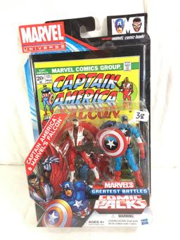 NIB Collector Hasbro Marvel Universe Captain America & Falcon Action Figure