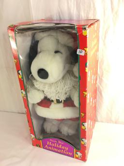 Collector Peanuts Snoopy Santa 's Best Christmas Holiday Animation Toy Size: 18"tall Box