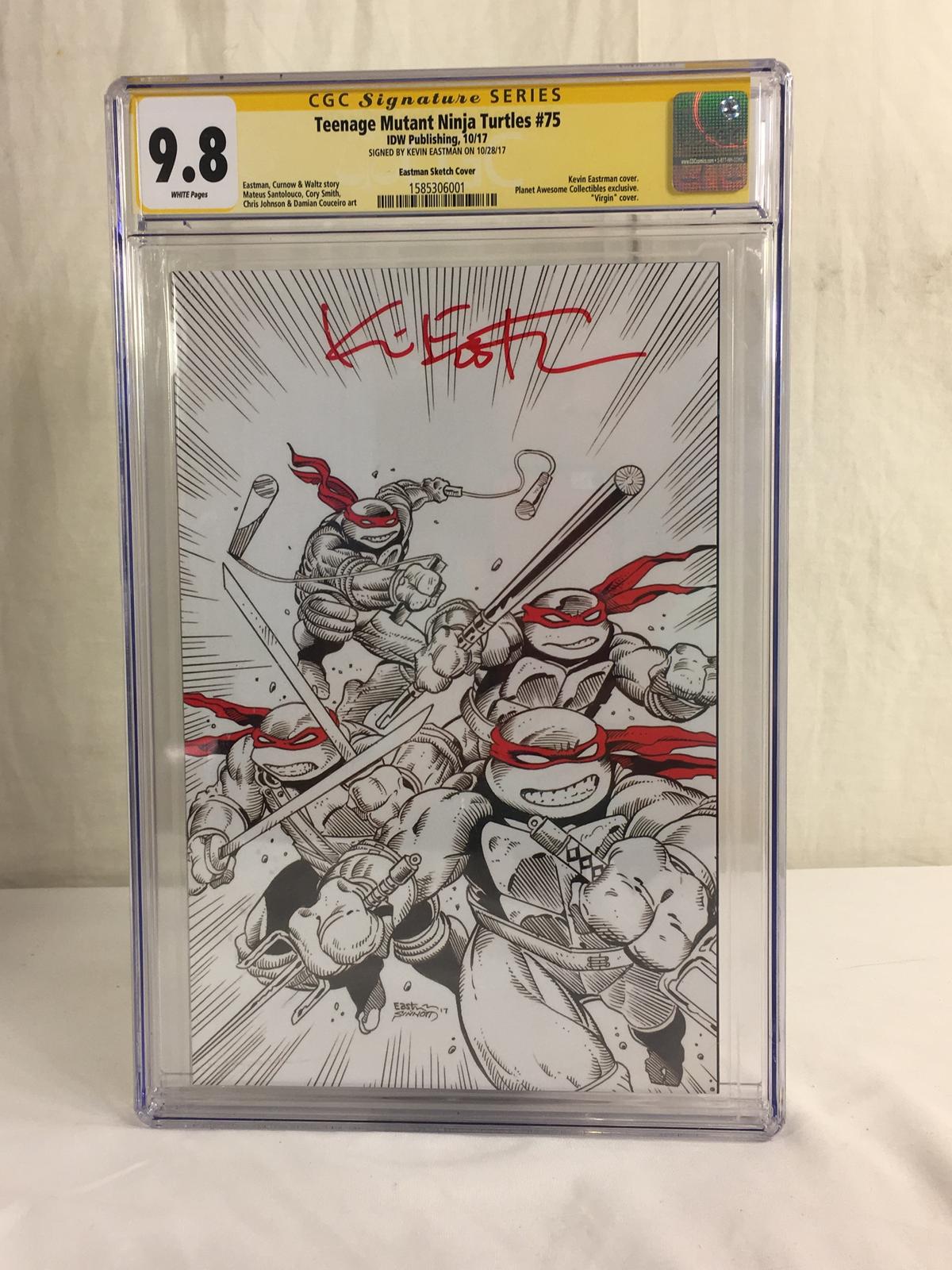 Collector CGC Signature Series Teenage Mutant Ninja Turtles #75 Comic Book 9.8 Sketch Cover