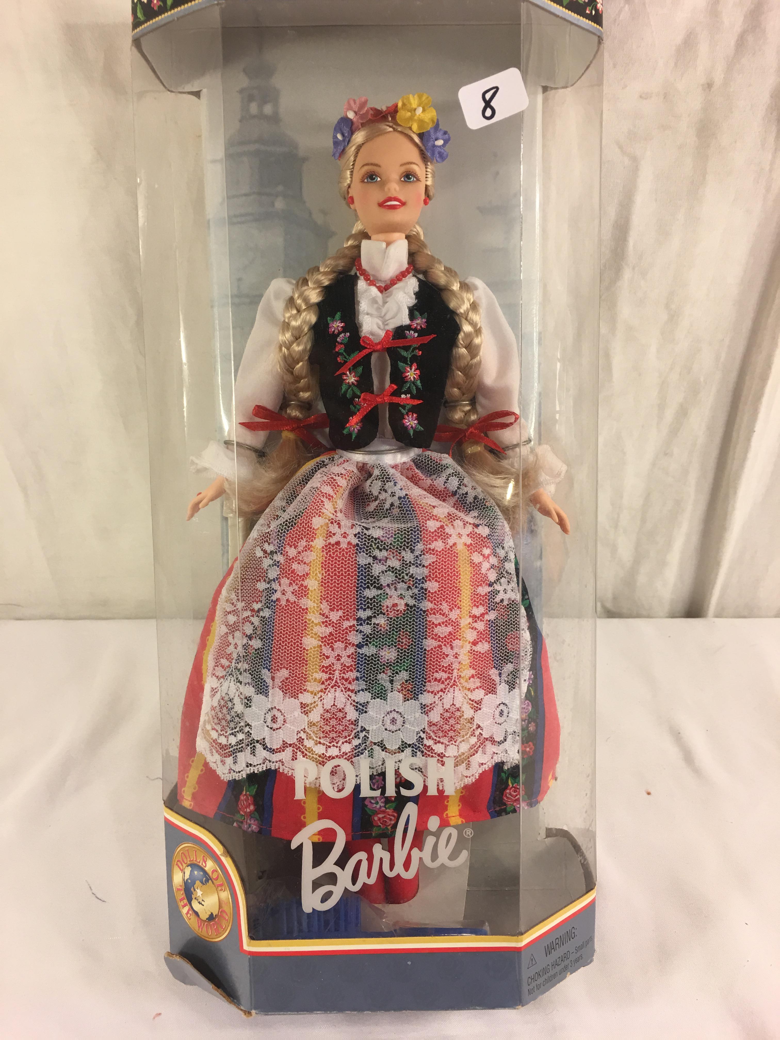 NIB Collector Edition Barbie Mattel Dolls Of The World Polish Barbie 18560 Size Box: 12.5"T Box