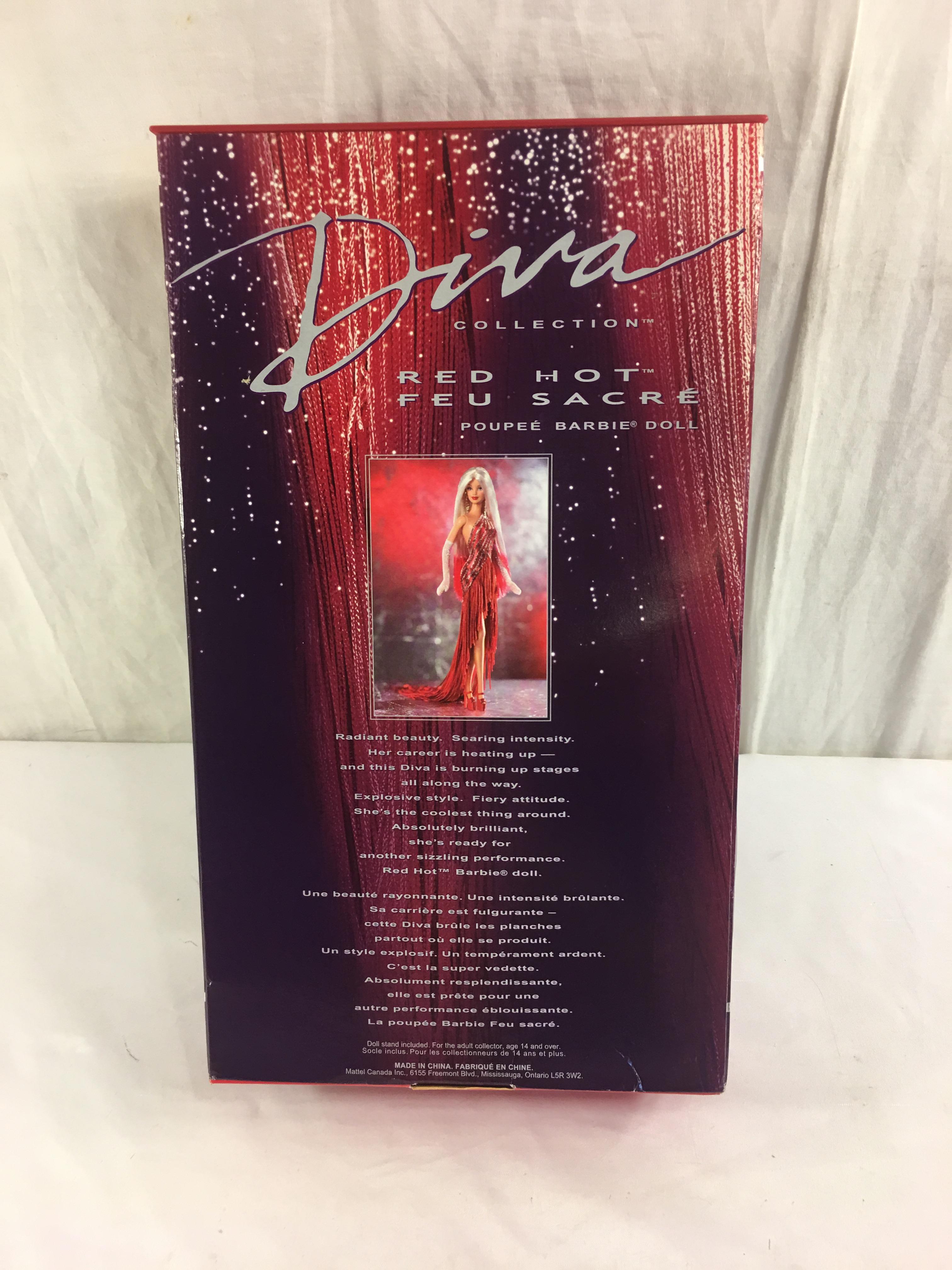NIB Collector Barbie Diva Red Hot Barbie Doll Edition Size: 13"tall Box