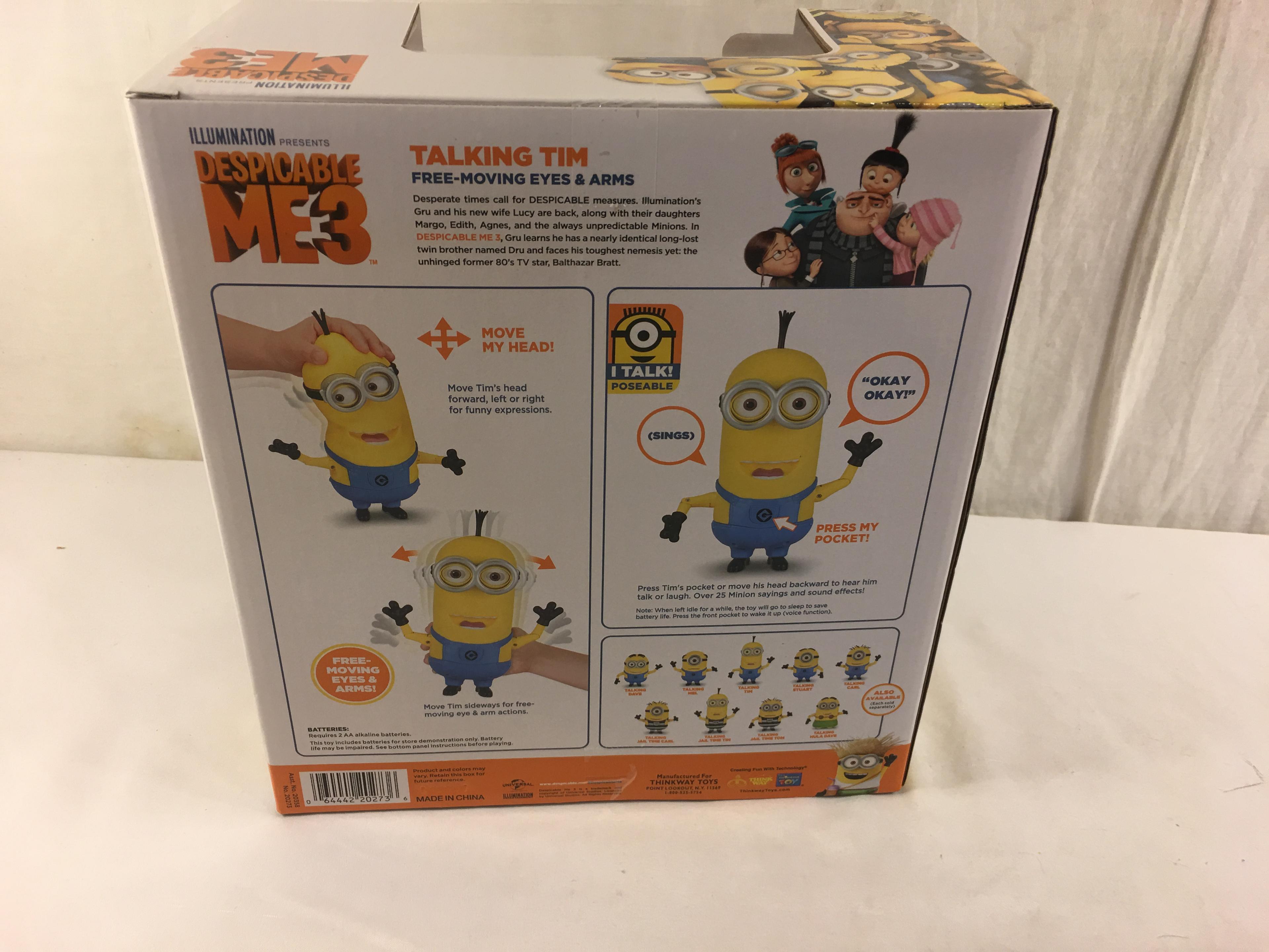 NIB Collector Despicable Me 3 Illumination Entertainment  Deluxe Talking Tim Moving eyes & arms 10.5