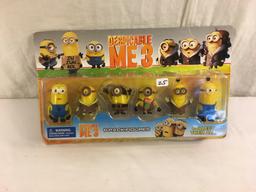 NIP Collector Despicable Me 3 Minion Mini  6 Pack Figures Size: 3-4"Tall/each