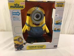 NIB Collector Illumination Entertainment Minion Tumblin' Stuart Movie Exclusive Figure 11x10.5" Box