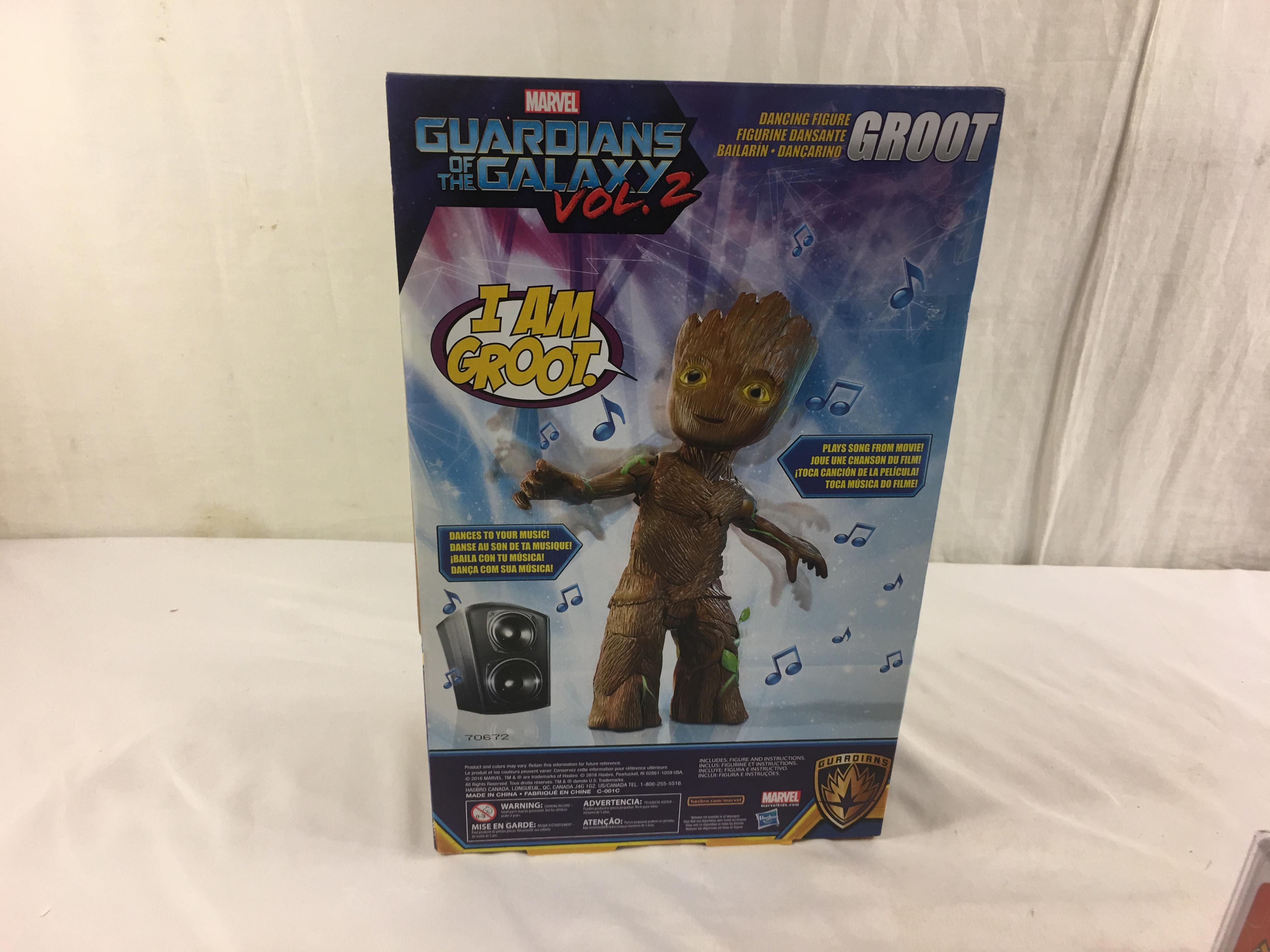 NWT Collector Marvel Guardians Of The Galaxy Dancing Figure Hasbri "GROOT" Size: 12.5"Tall