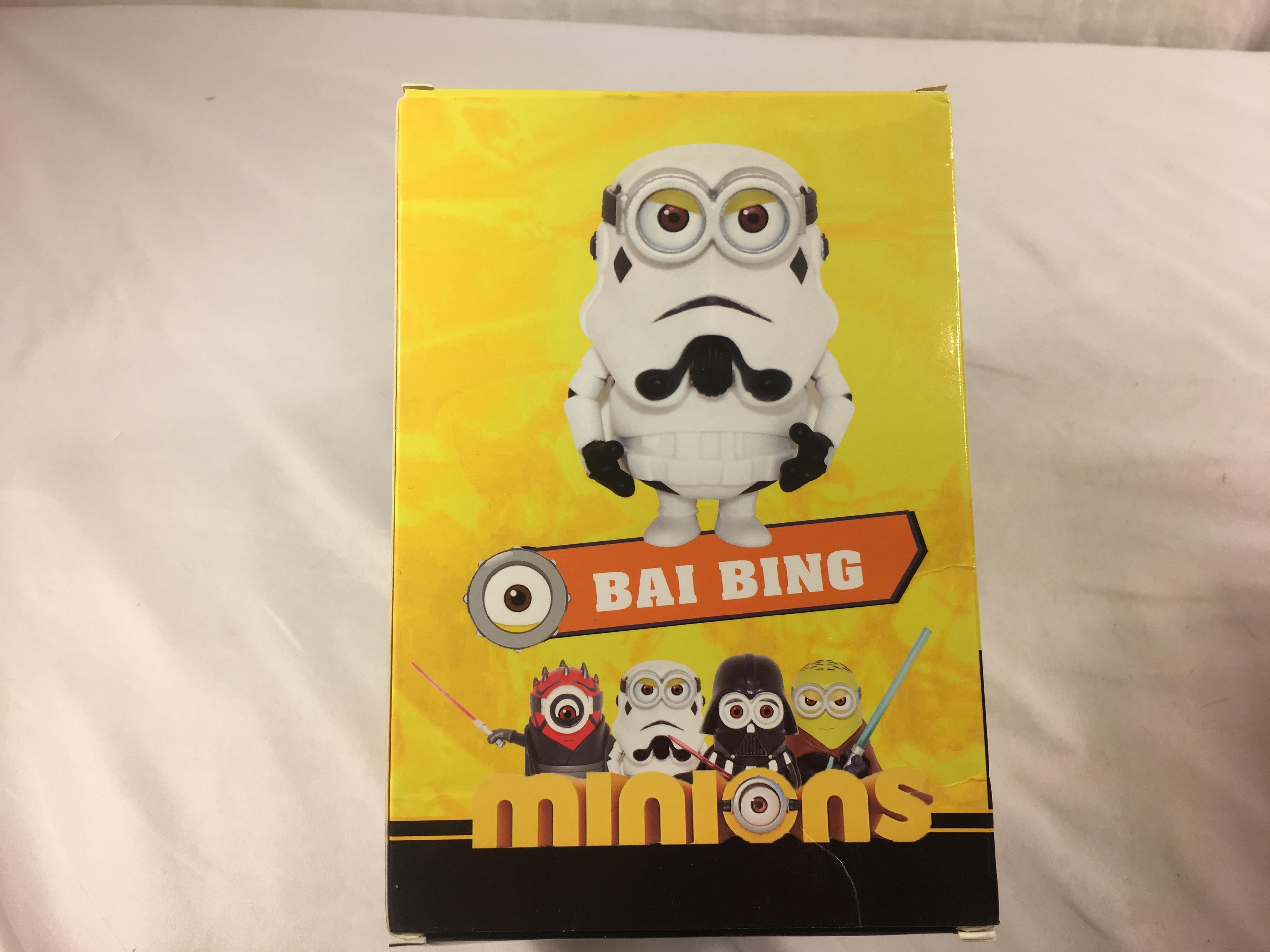 NIB Collector The Minions Star Wars Bai Bing B014 Action Figure 7"Tall Box Size