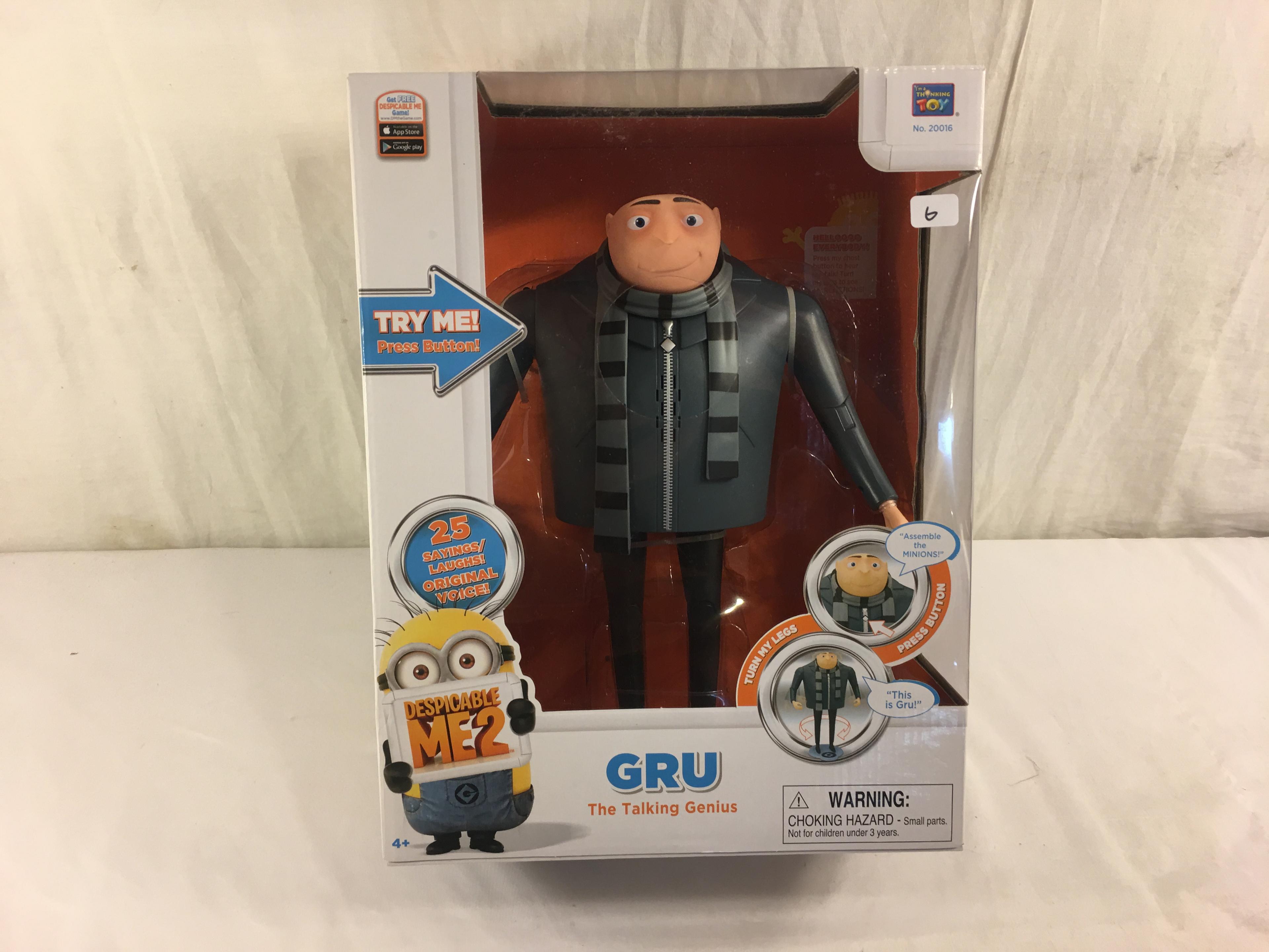 NIB Collector Despicable Me 2 No.20016 GRU The Talking Genius Figure 13x10" Tall Box