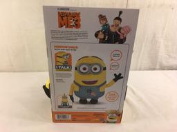 Collector NWT Dispicable Me 3 Deluxe Minion Dave With Pop-Out Eyes 11"Tall Figure