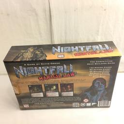 NIB Sealed Collector AEG Nightfall Martial Law Deck Building Game Box: 8"x11.5"