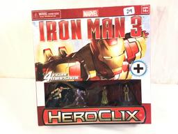NIB Collector Wizkids Heroclix Marvel Iron Man 3 4 Figure Mini Game Box: 8.5"x8.5"