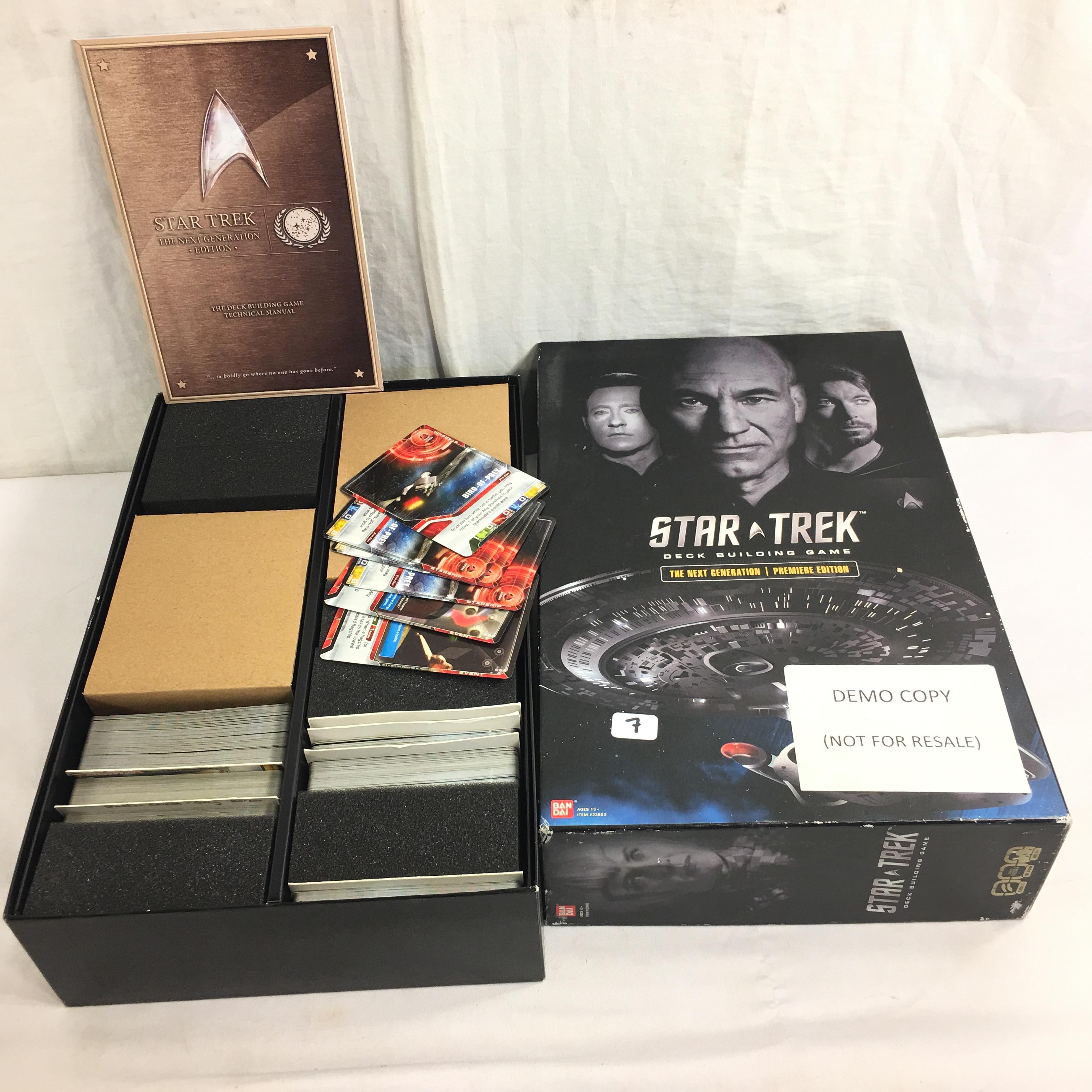 Collector Ban Dai Star Trek The Next Generation Premier Edition Deck Building Game Box: 12.5"x8"