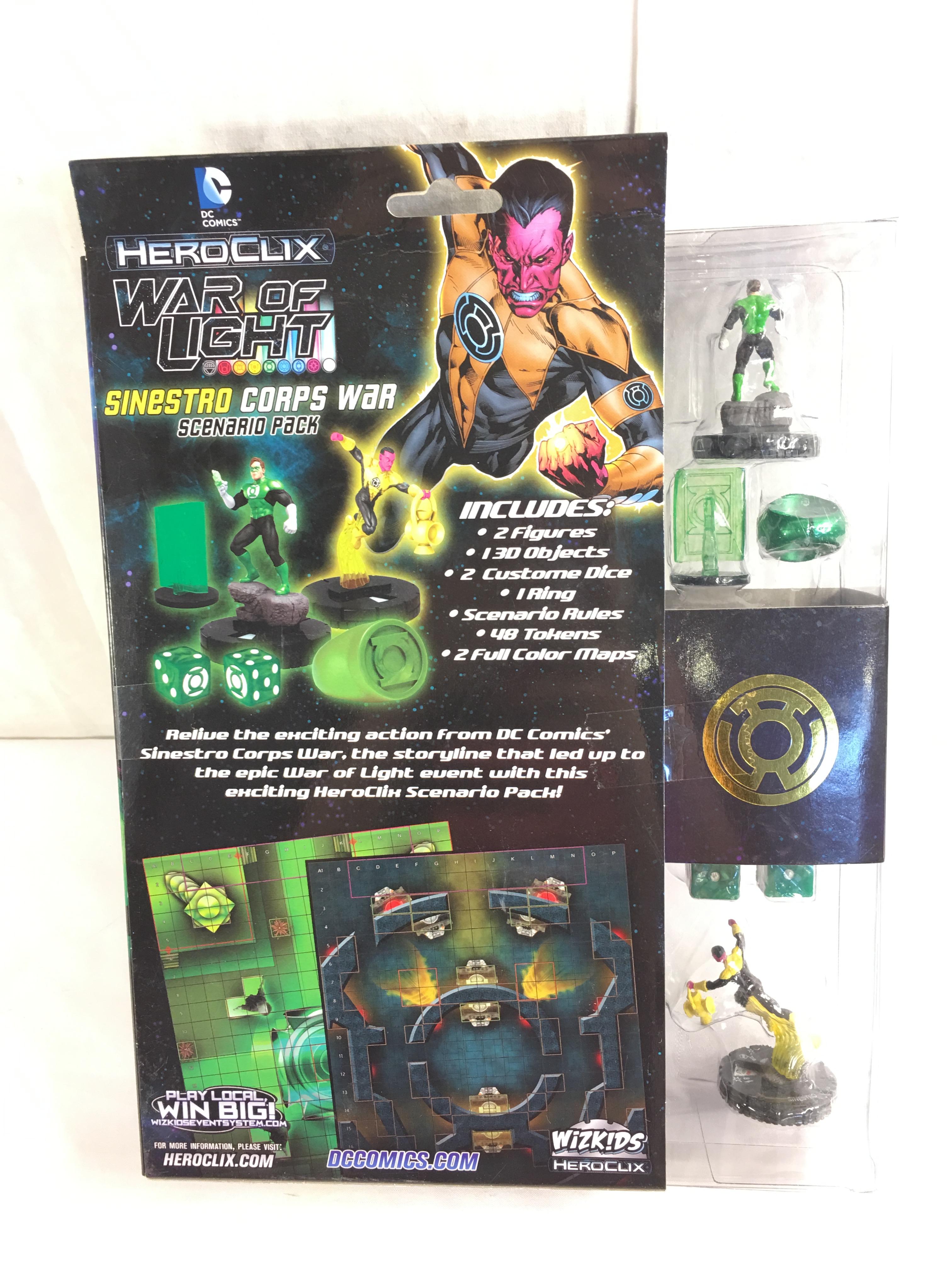 NIB Collector Marvel Heroclix War of Light Sinestro Corps War Scenario Pack Figure Box: 12"x9"