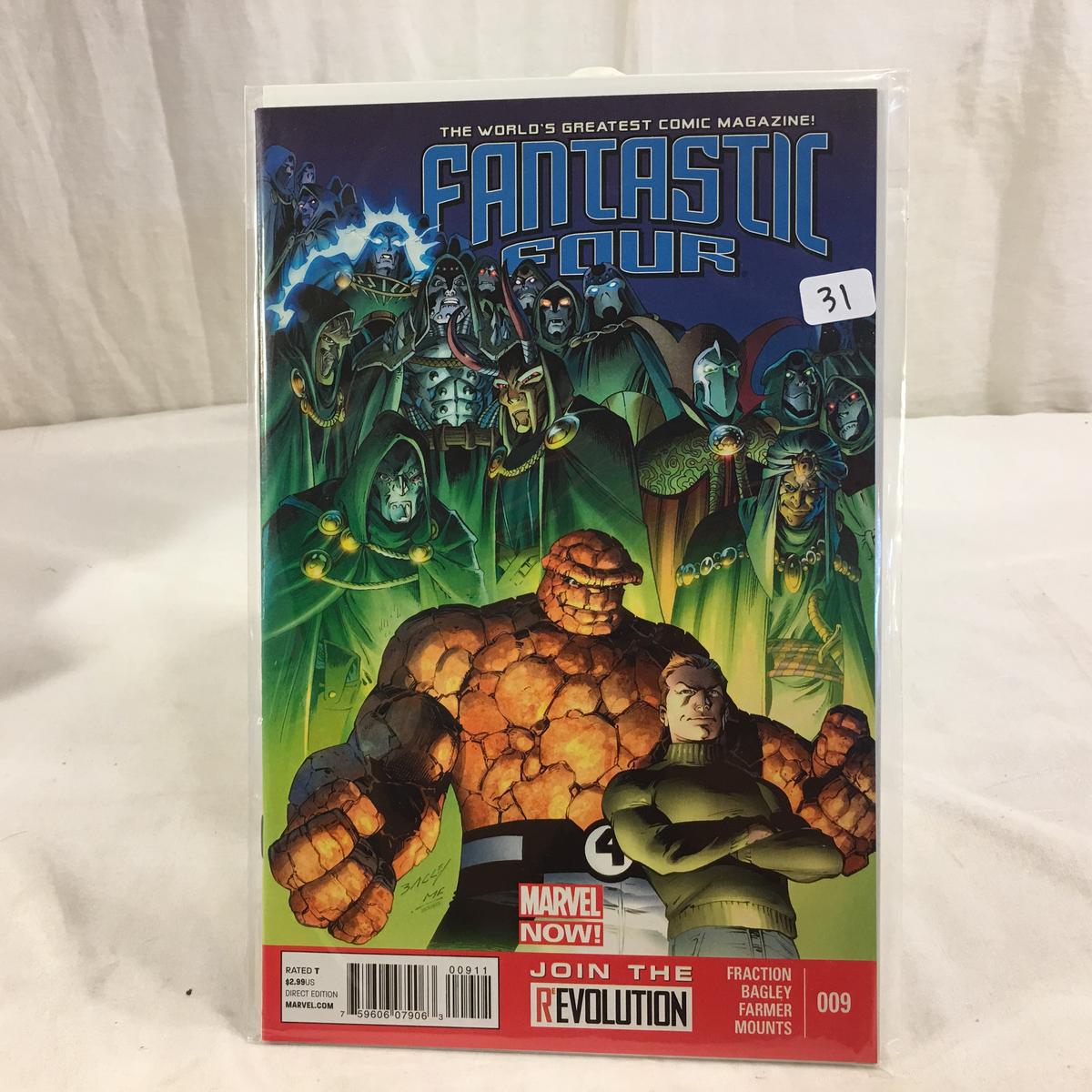 Collector Marvel Comic Book Fantastic Four #9 Marvel Now Edition Comic Book