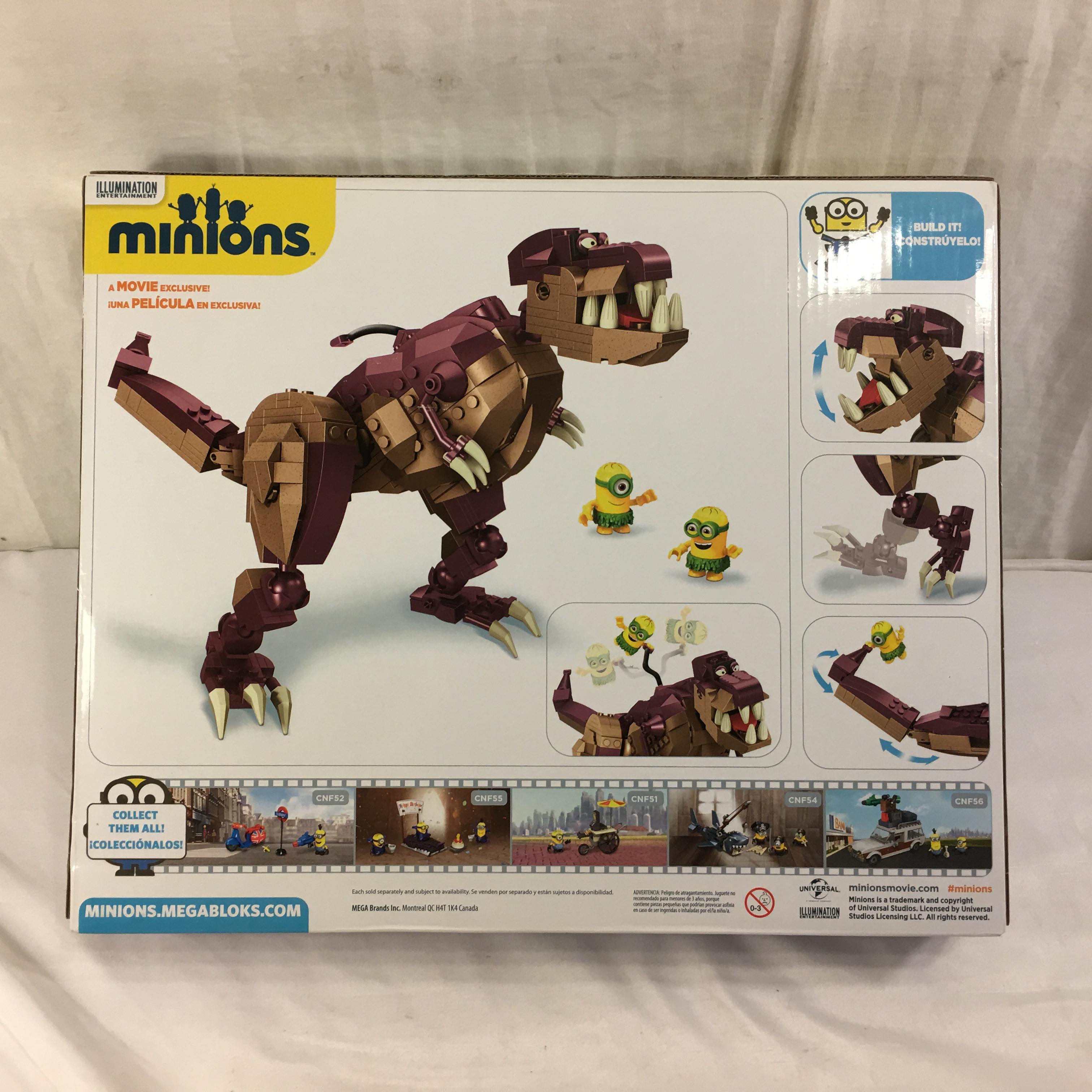 NIB Collector Illumination Ent. Minions Mega Boks Dino Ride 421 Pcs. Box Size: 11.5x14"