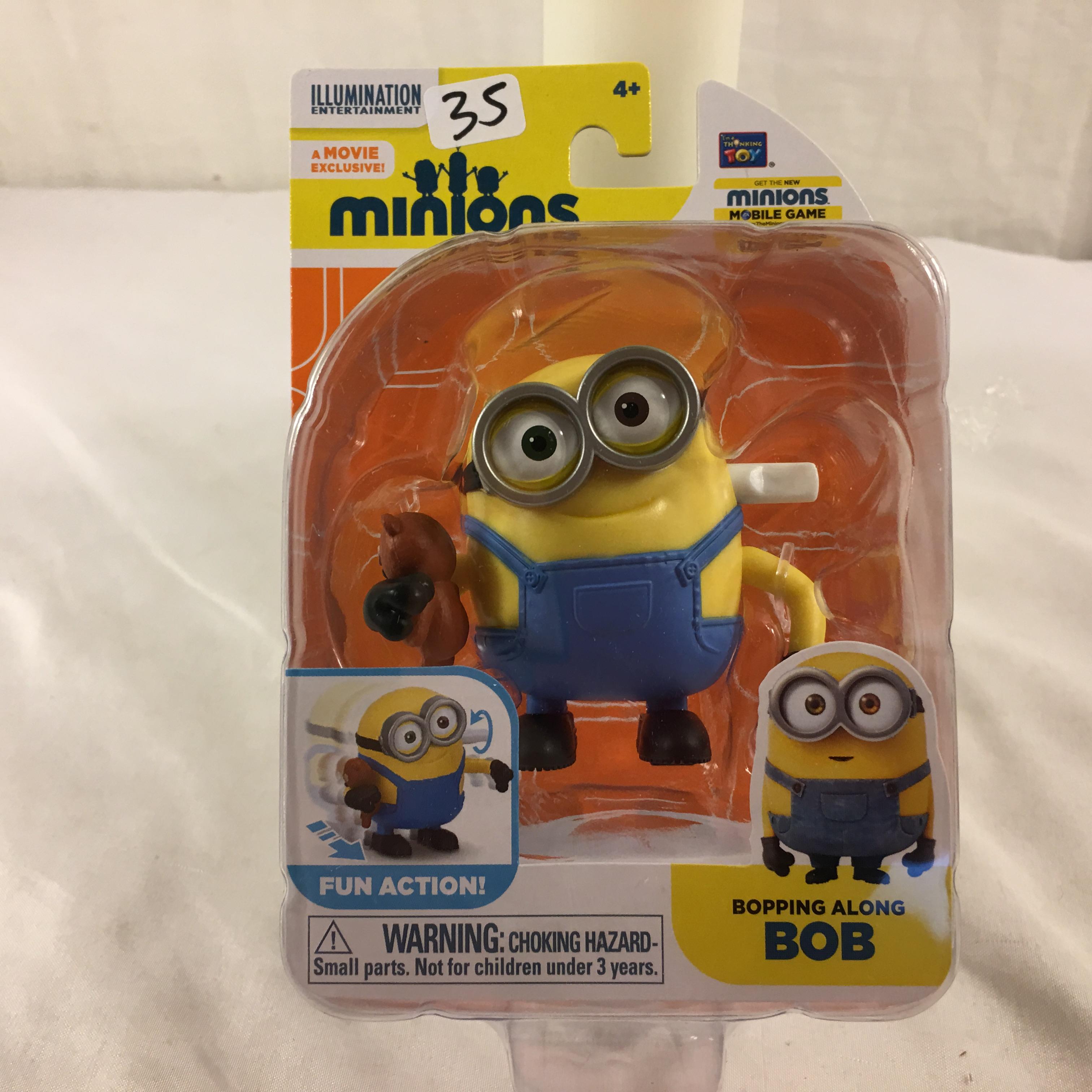 NIP Collector Illumination Minions Action Figure Bopping Along Bob Figure 3"tall