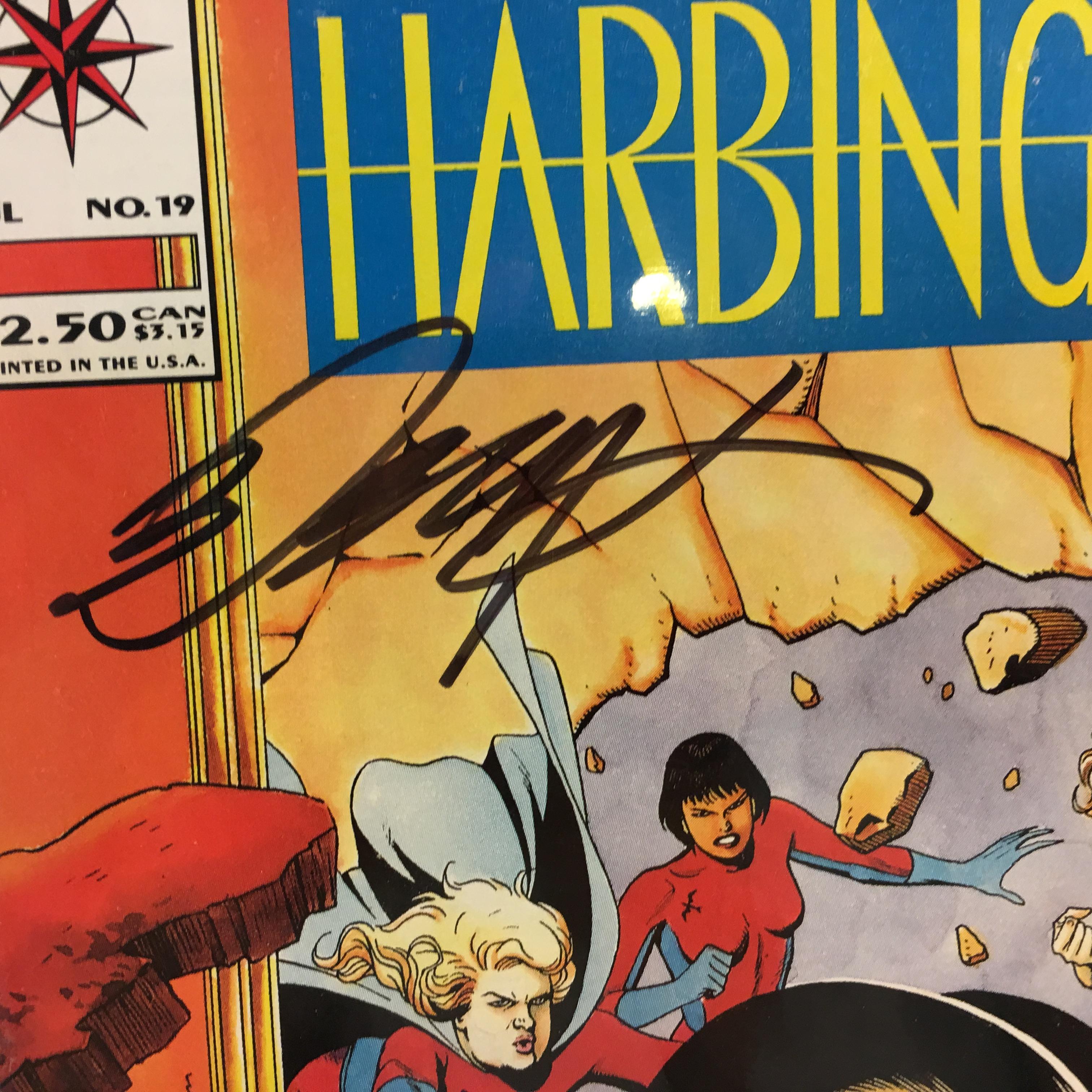 Collector Valiant Harbinger #19 Hand Autographed Comic Book