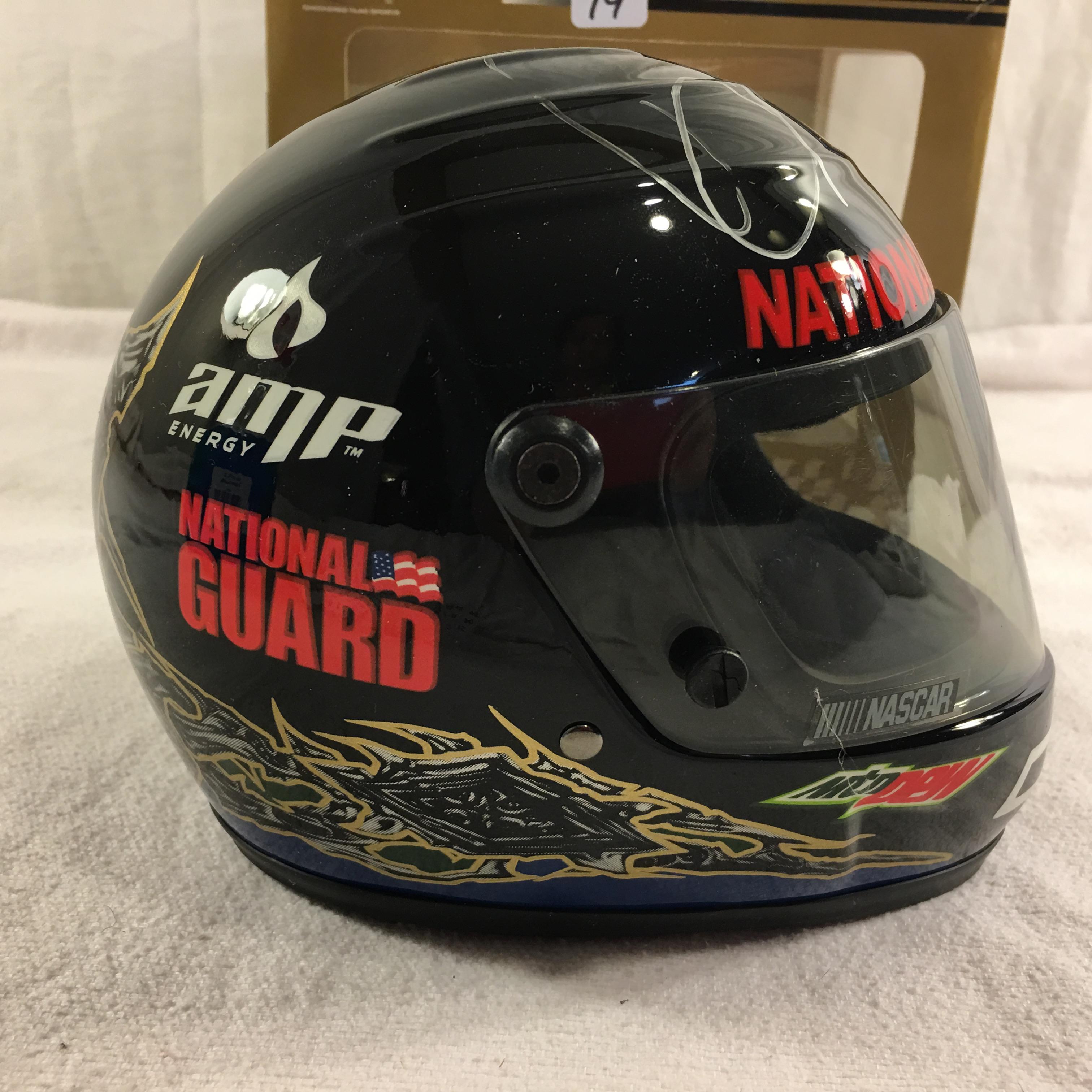 Collector Action Racing National Guard Mtn. Dew Enegry  1:3 Scale Rep Mini Helmet Hand Signed