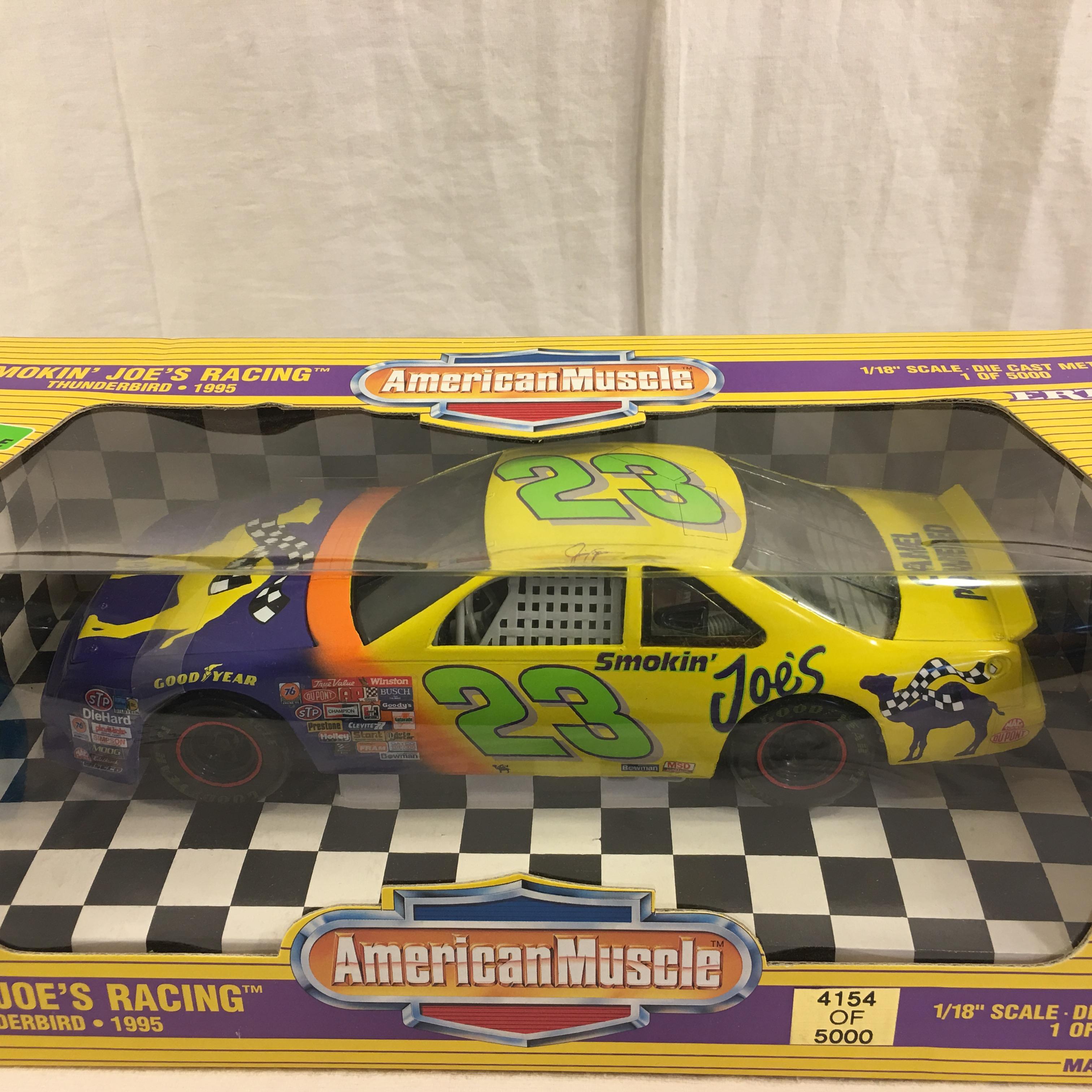 Collector ERTL American Muscle Smokin' Joe's Racing Thunderbird 1995 1/18" Scale Die Cast Metal