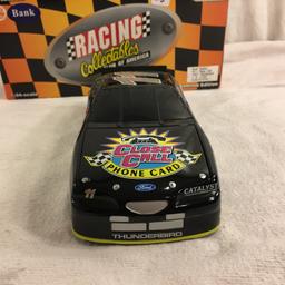 Collector Nascar Action Racing Brett Bodine #11 Close Call 1997 Thunderbird 1:24 Scale Coin Bank Car