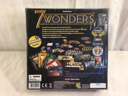 New Sealed in Box Repos Antoine Bauza 7 Wonders 2011 Board Game Box Size: 11x11" Box