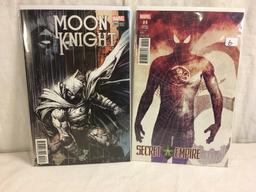 Lot of 2 Pcs Collector Marvel Comics Assorted Secret Empire & Moon Knight #4.200 Variant Edition
