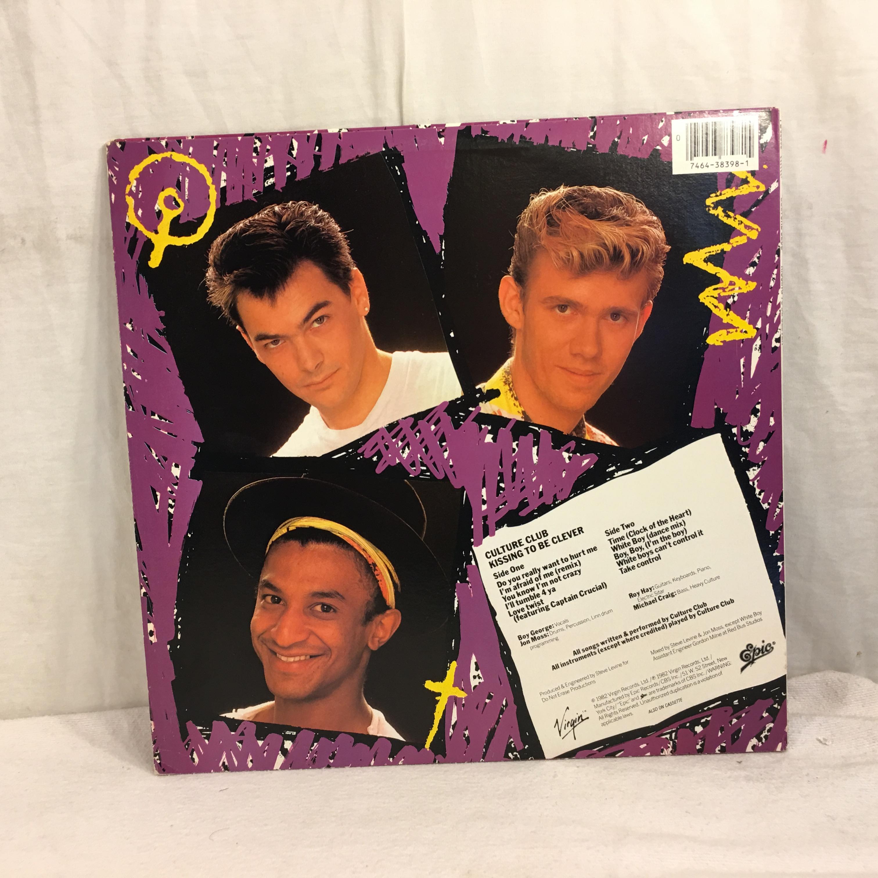 Collector Vintage 1982 Virgin Records Culture Club Kissing To Beclever  Vinyl Record Album