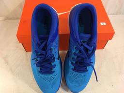 Barely Used Men's Shoe Nike Flex 2016 RN Racer/Blue/Black/Glow White Size: 11