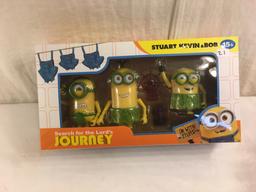 NIB Collector Minion Saerch for the Lord's Journey Stuart Kevin & Bob Action Figures 12.5x6.5' Box