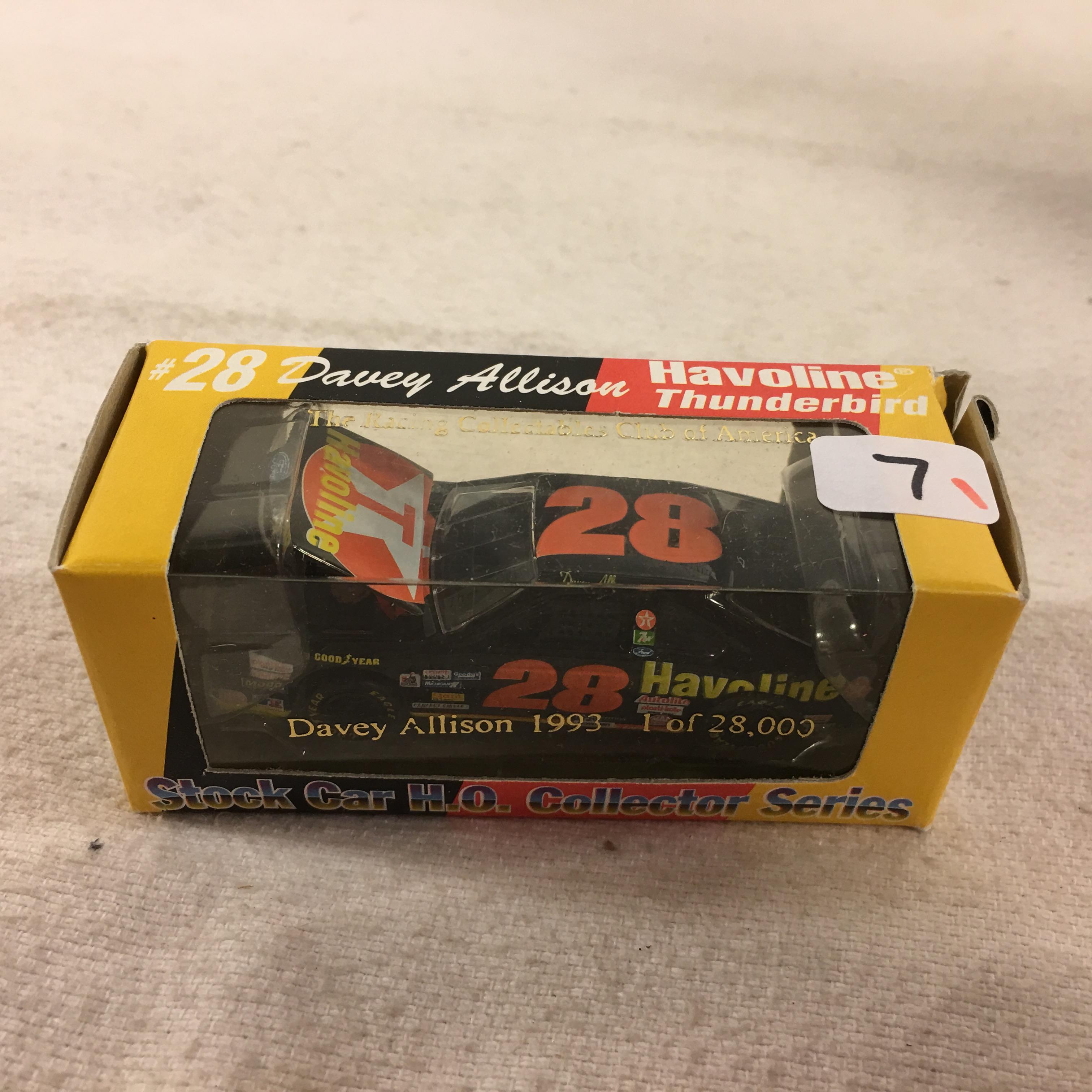 NIP Nascar Racing Collectables Club Of America Stock Car H.O. Scale Series #28 Davey Allison Car