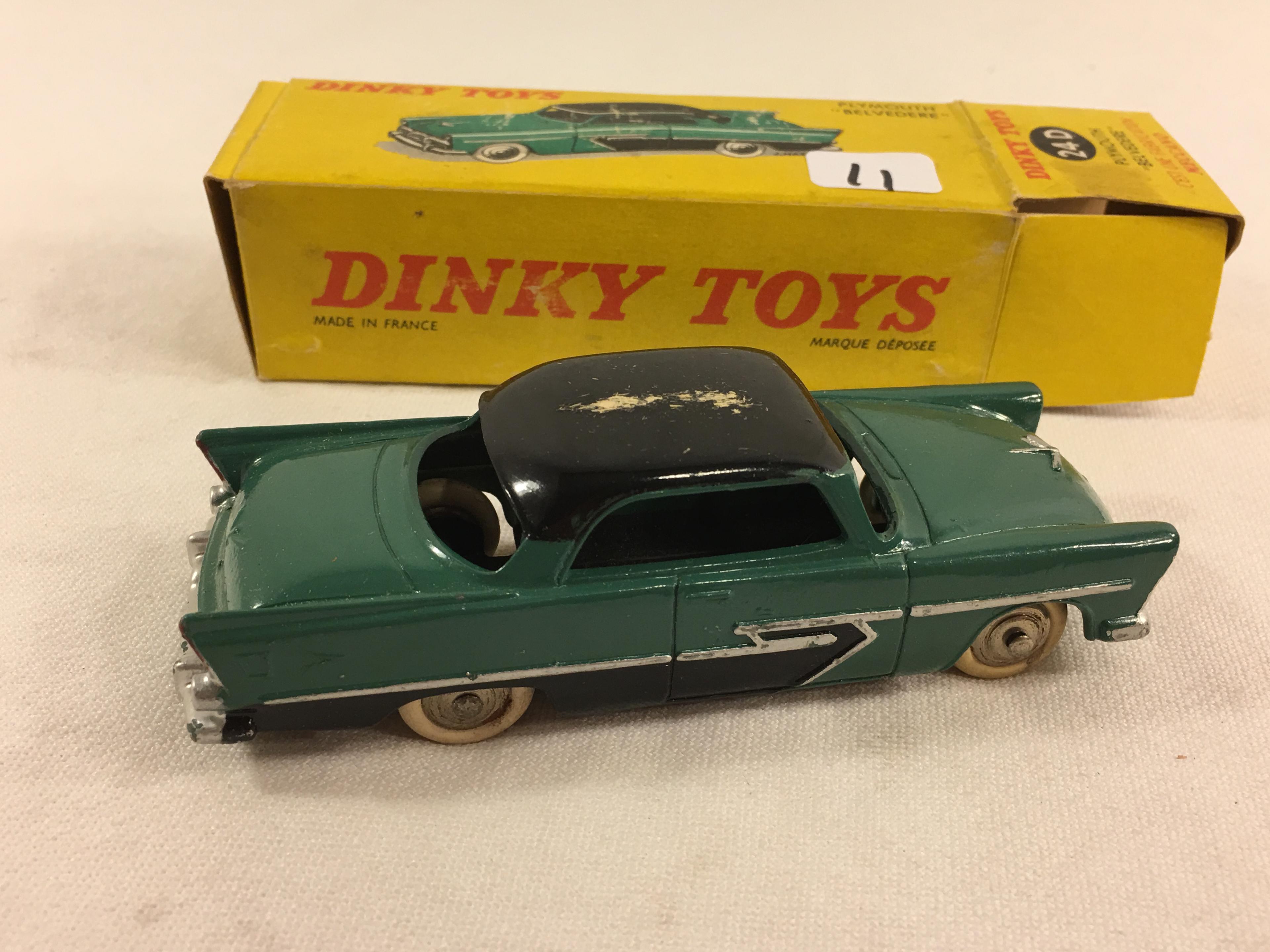 Collector Vintage Dinky Toys No.24D Plymouth "Belvedere" Meccano England Made W/Original Box