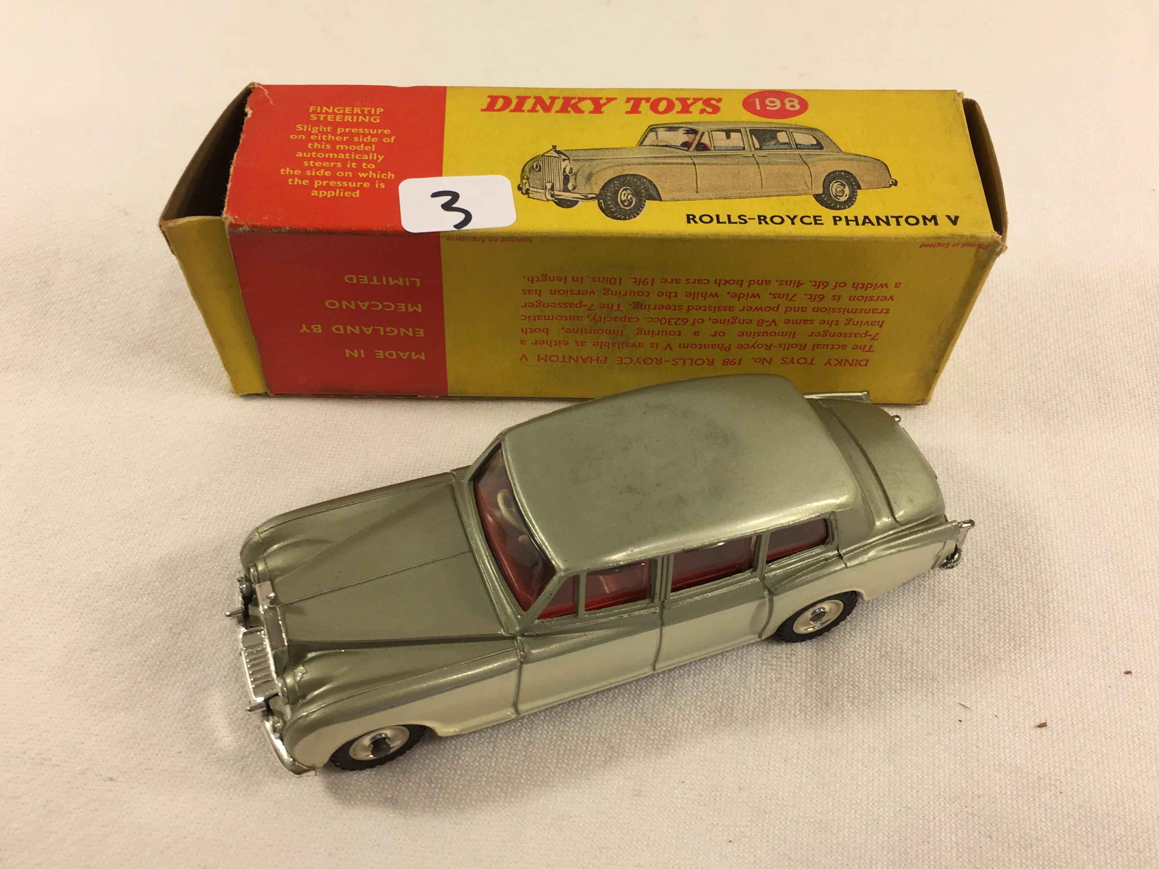 Collector Vintage Dinky Toys 198 Rolls-Royce Phantom V Opening Windows Forst Again W/Box