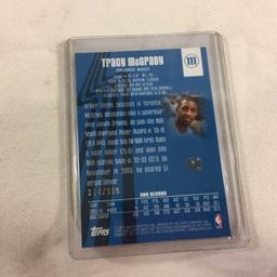 Collector 2004 NBA Topps Finest Tracy Mcgrady Magic Authentic Player worn Warm up Card