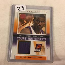 Collector 2004 NBA Fleer Amare Stoudemire Suns Authentic Game Worn Jersey Trading Card