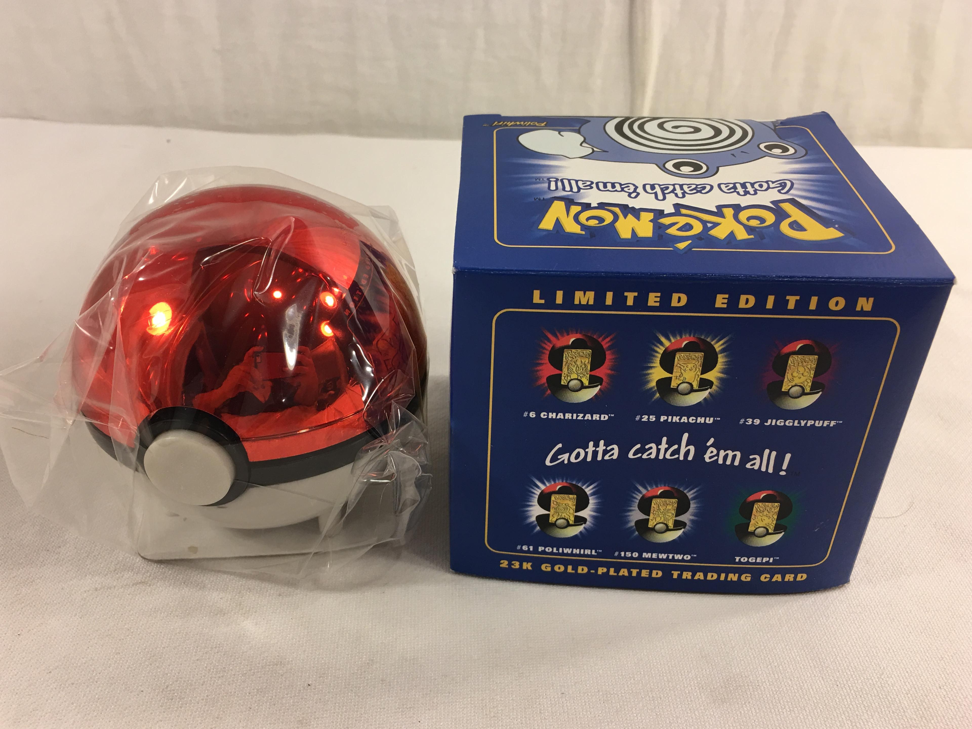 Collector 1998 Nintendo Limited Edition Pokemon 23K-Gold Plated Trading Card "Poliwhirl"