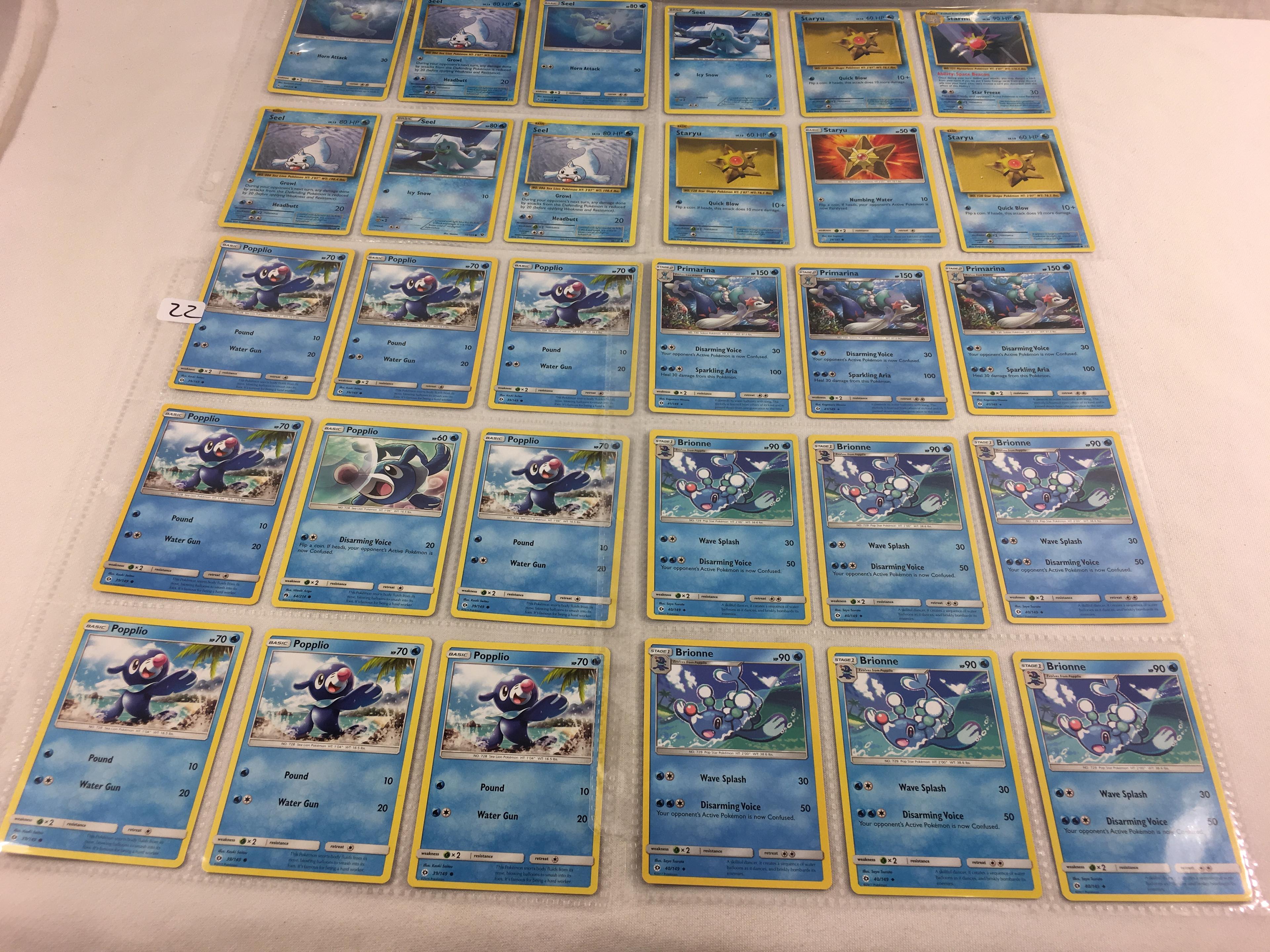 Collector Loose Pokemon Card 4- Sheets of 36 Cards - See Pictures